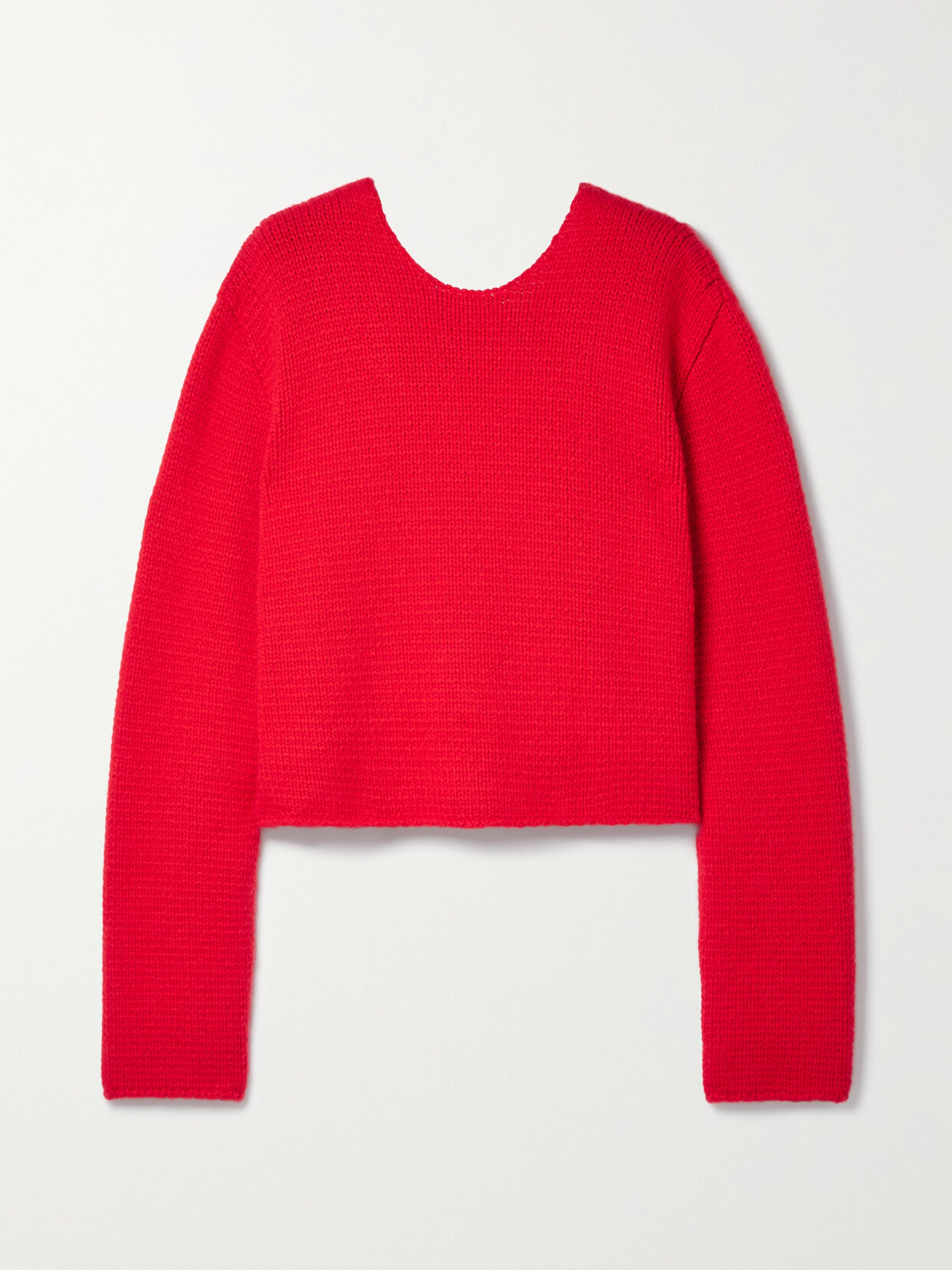 The Row - Iri Cropped Cashmere Sweater - Red