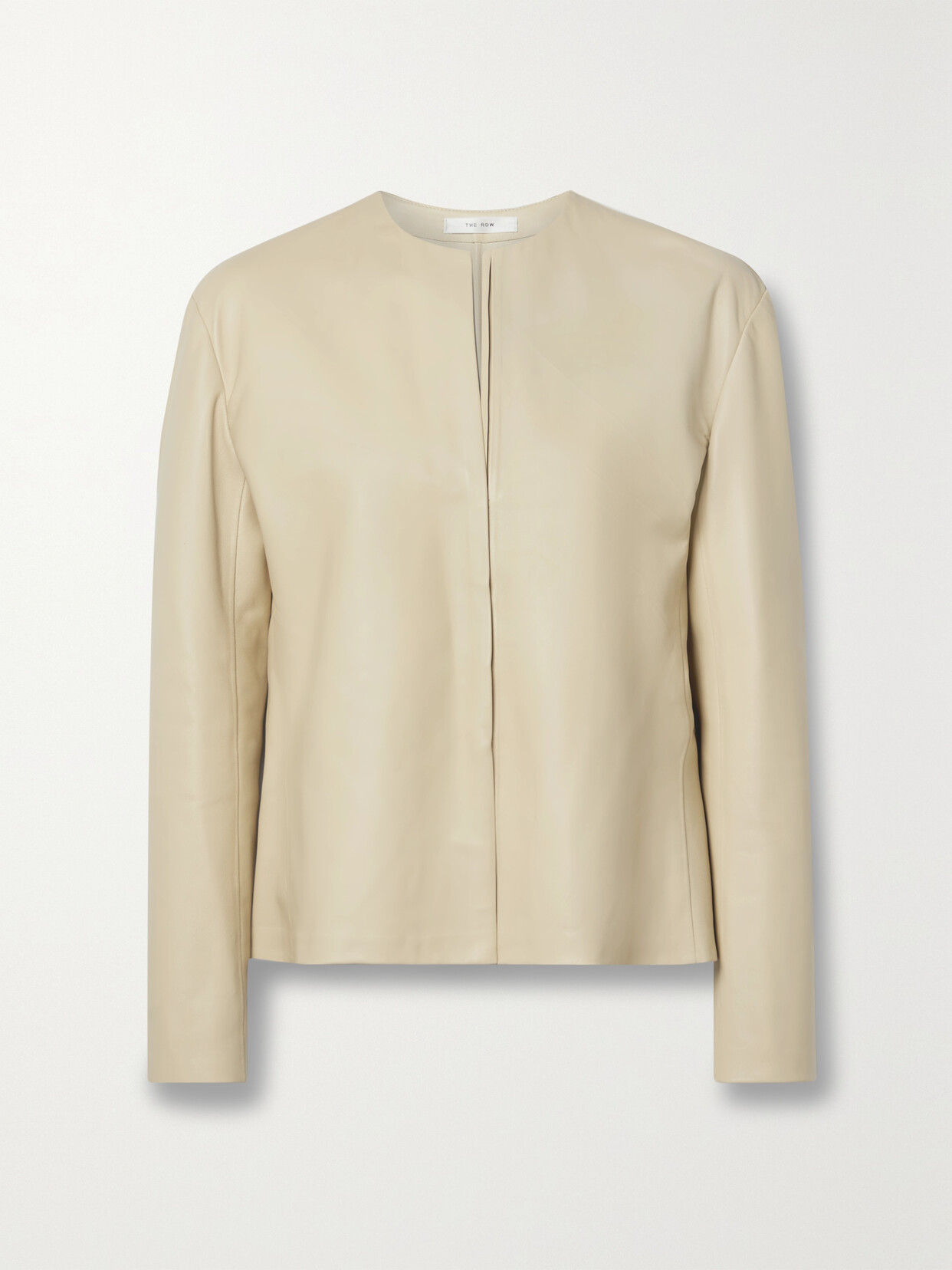 The Row - Beryl Leather Jacket - Cream