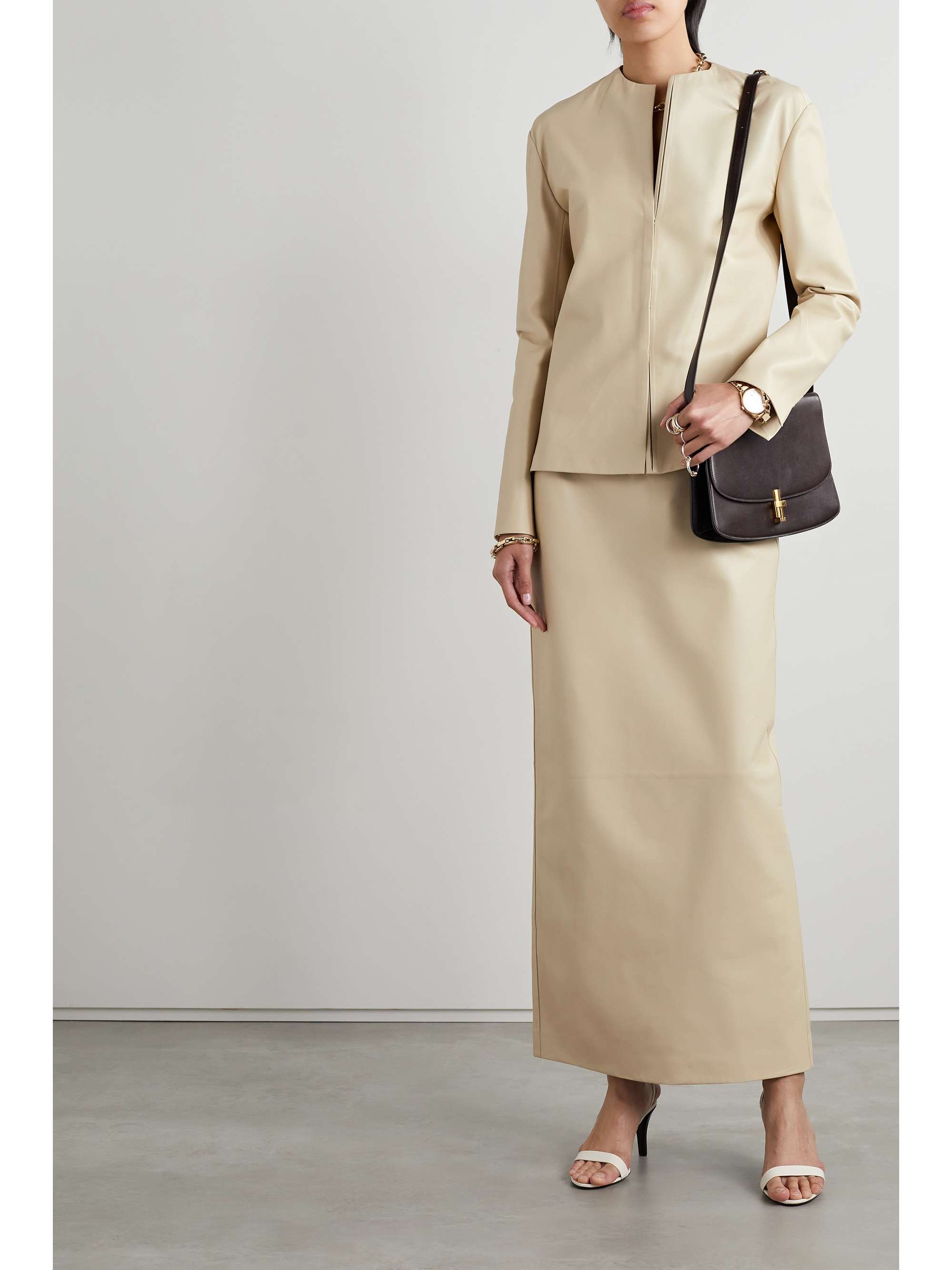THE ROW Beryl leather jacket
