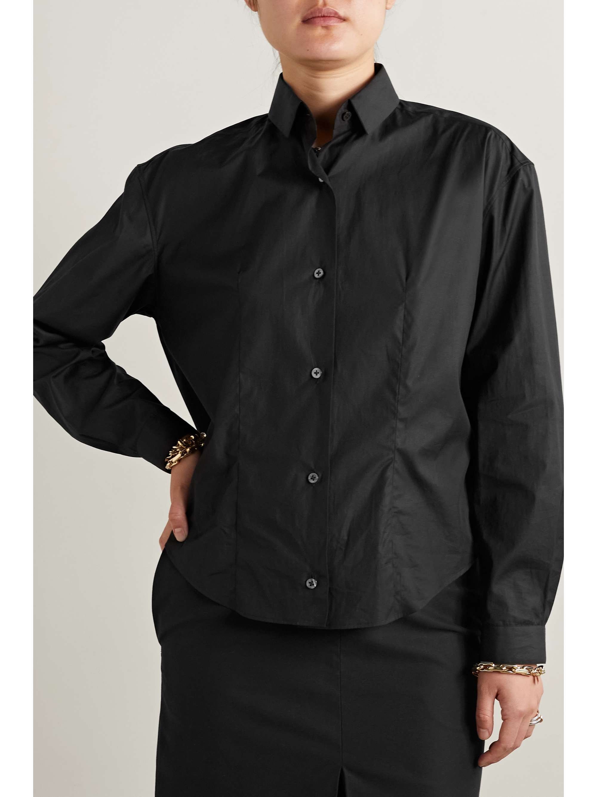 THE ROW Baltica cotton-poplin shirt