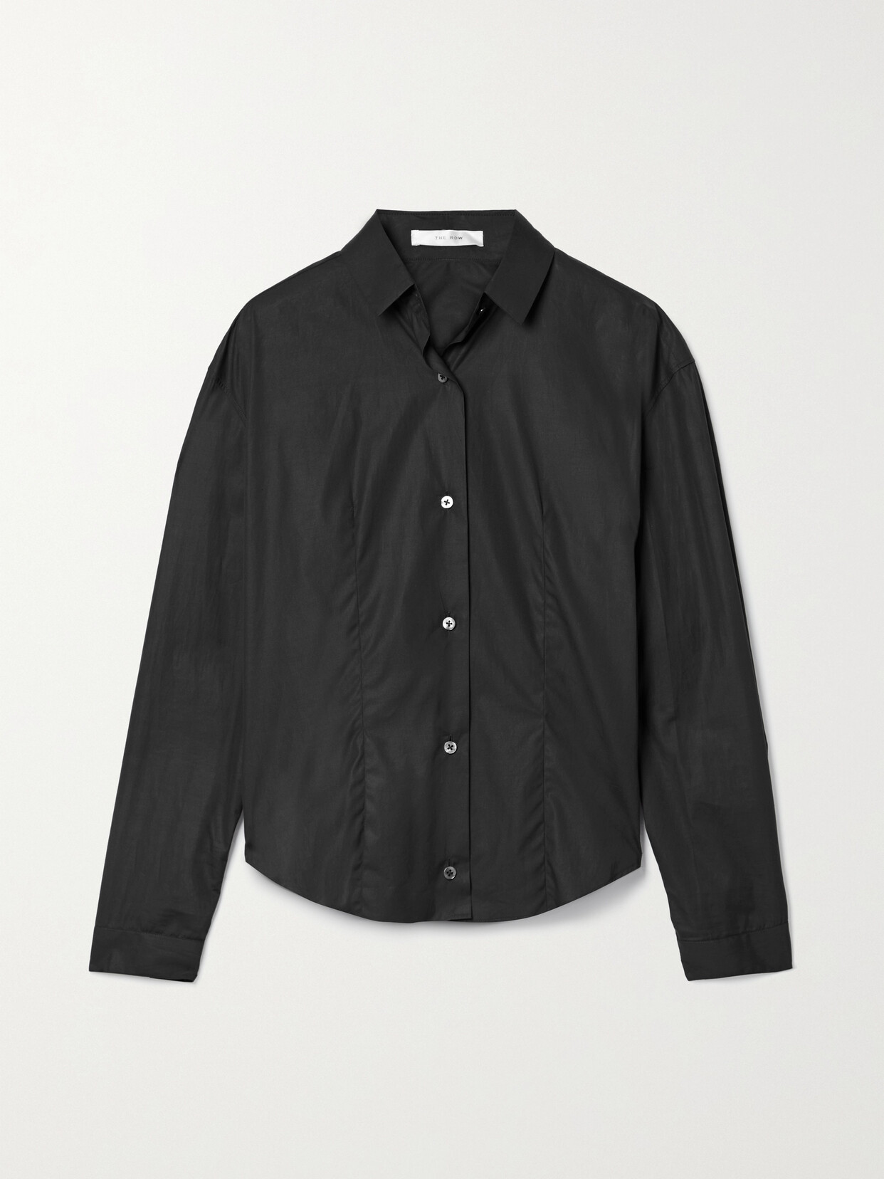 The Row - Baltica Cotton-poplin Shirt - Black