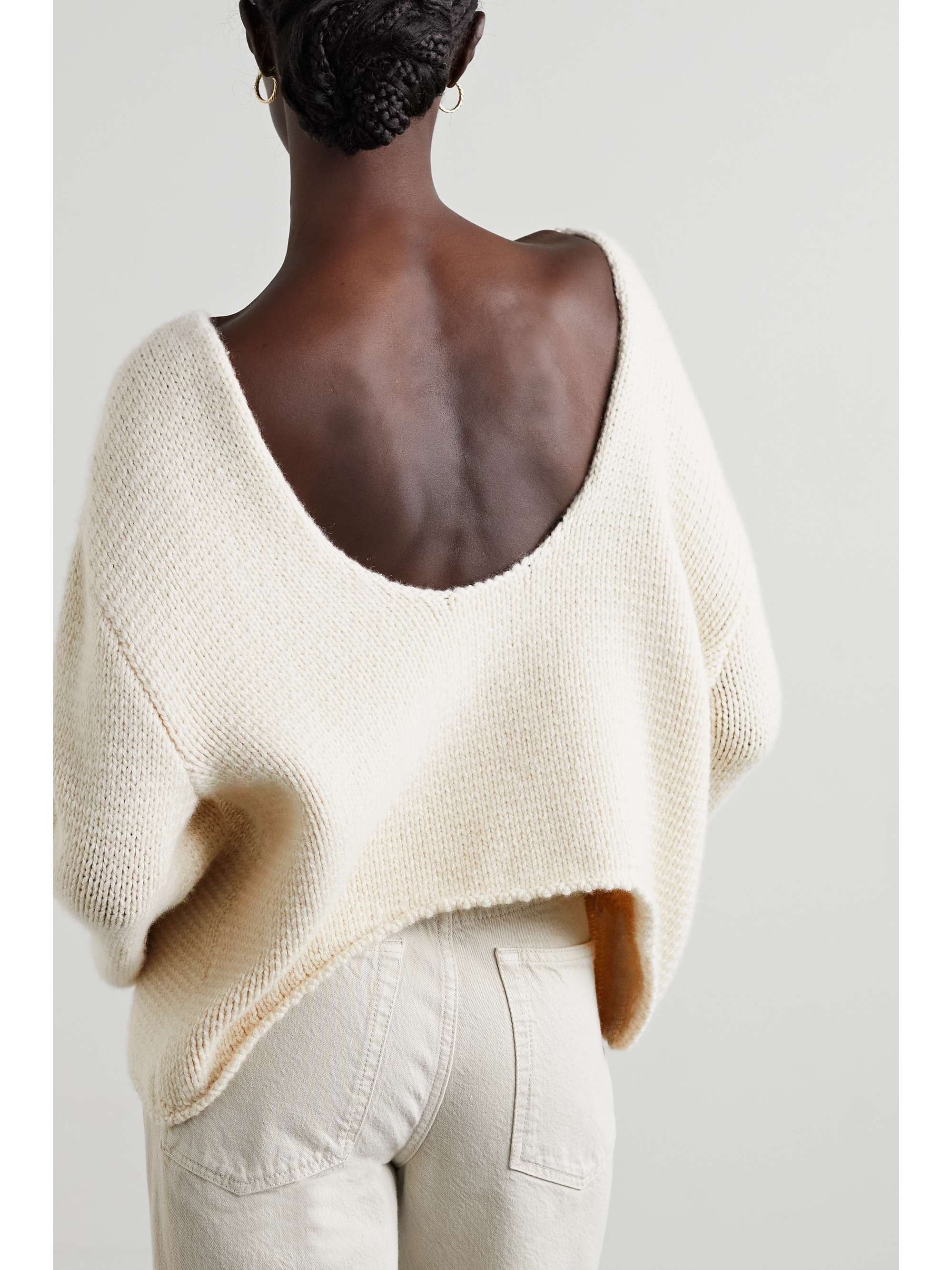 THE ROW Iri cropped cashmere sweater