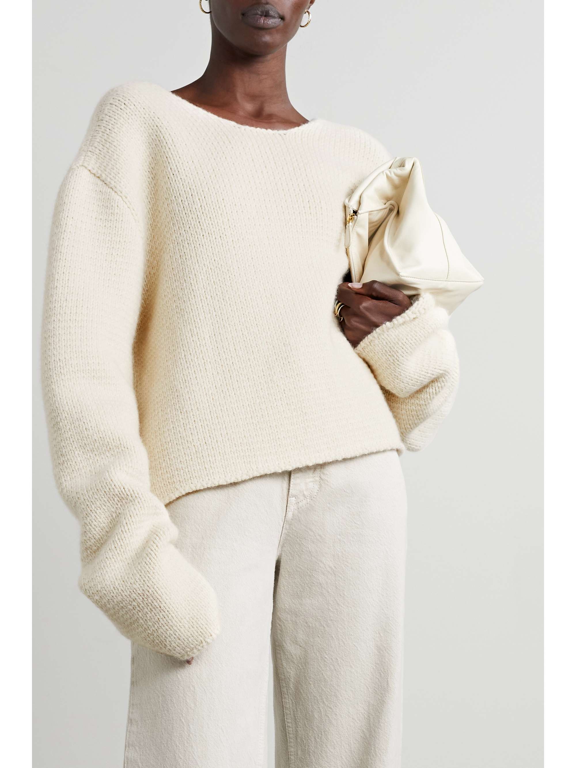 THE ROW Iri cropped cashmere sweater