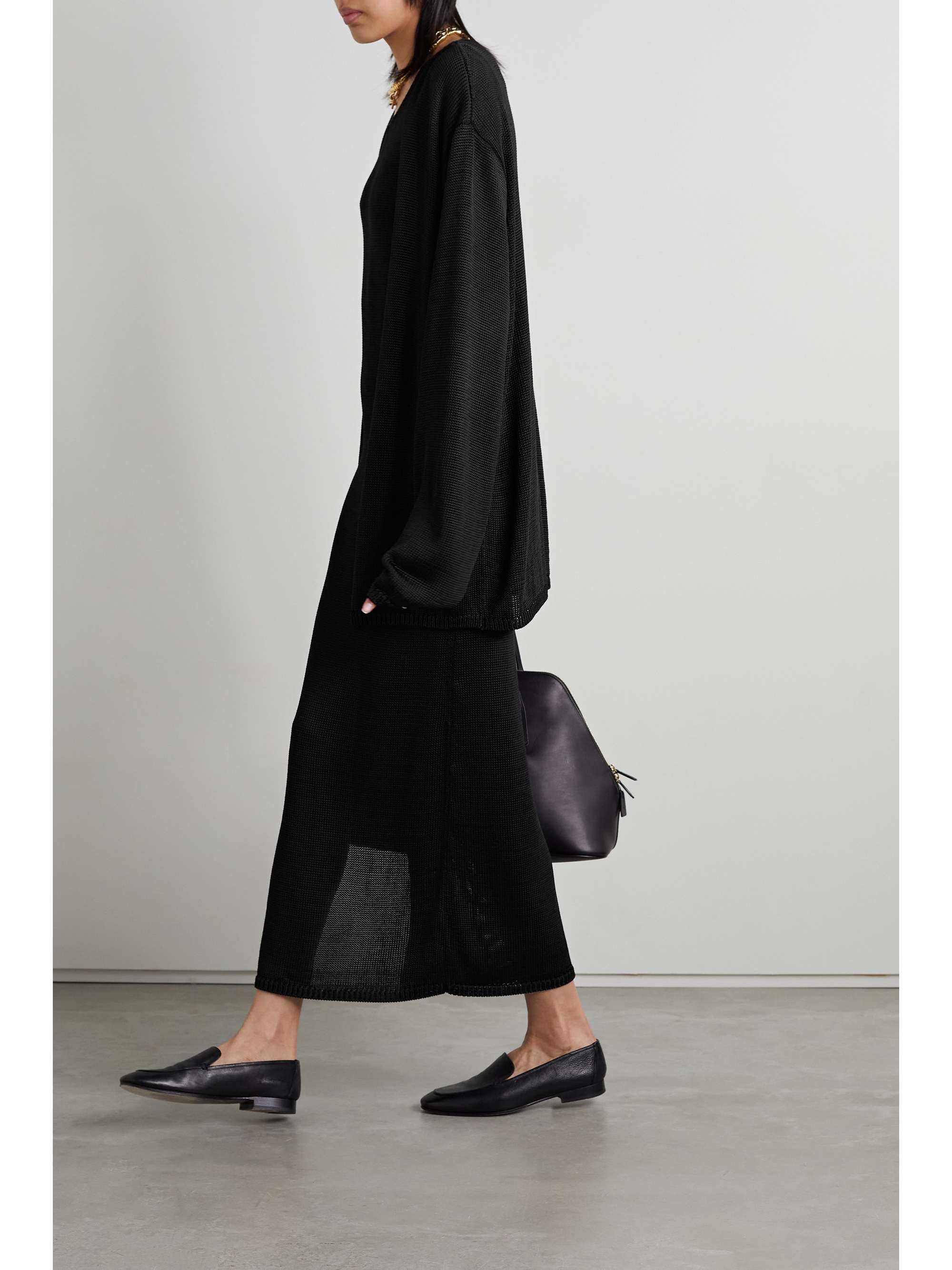 THE ROW Maldo Midikleid aus Strick