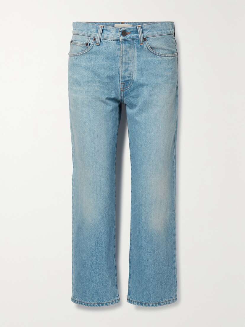 The Row Lesley Cropped High-rise Flared Jeans