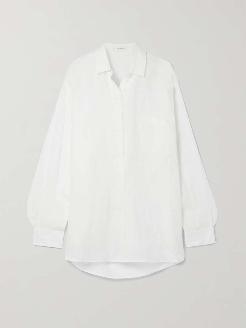 The Row Brant Linen Shirt - x large