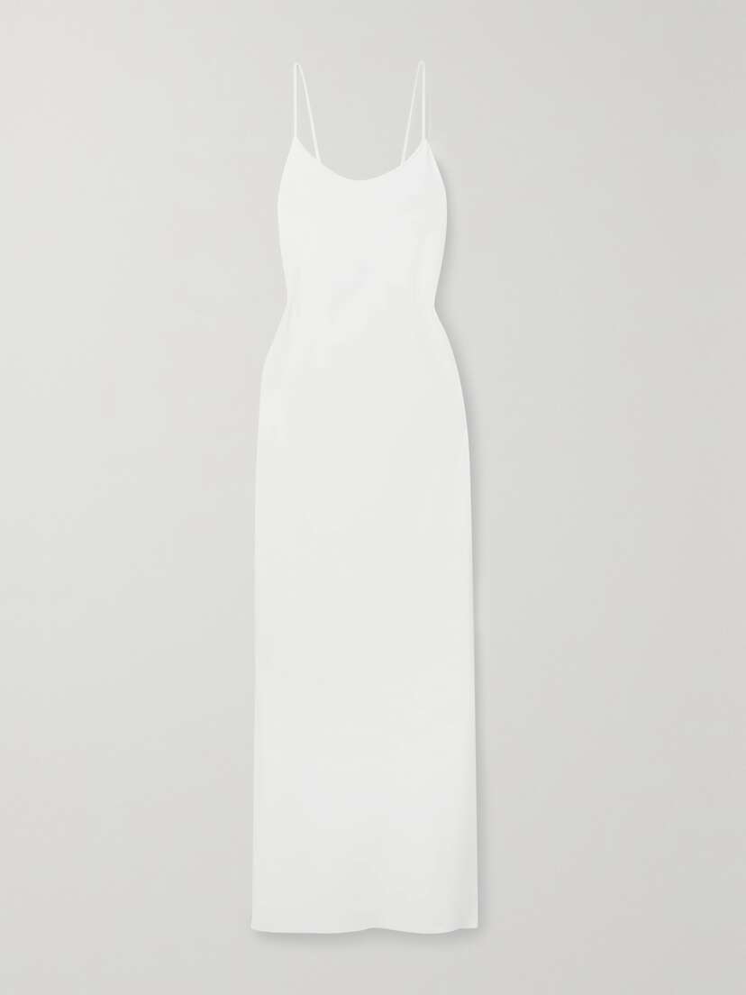 The Row Bantelle Open-back Silk-crepe Maxi Dress - x large