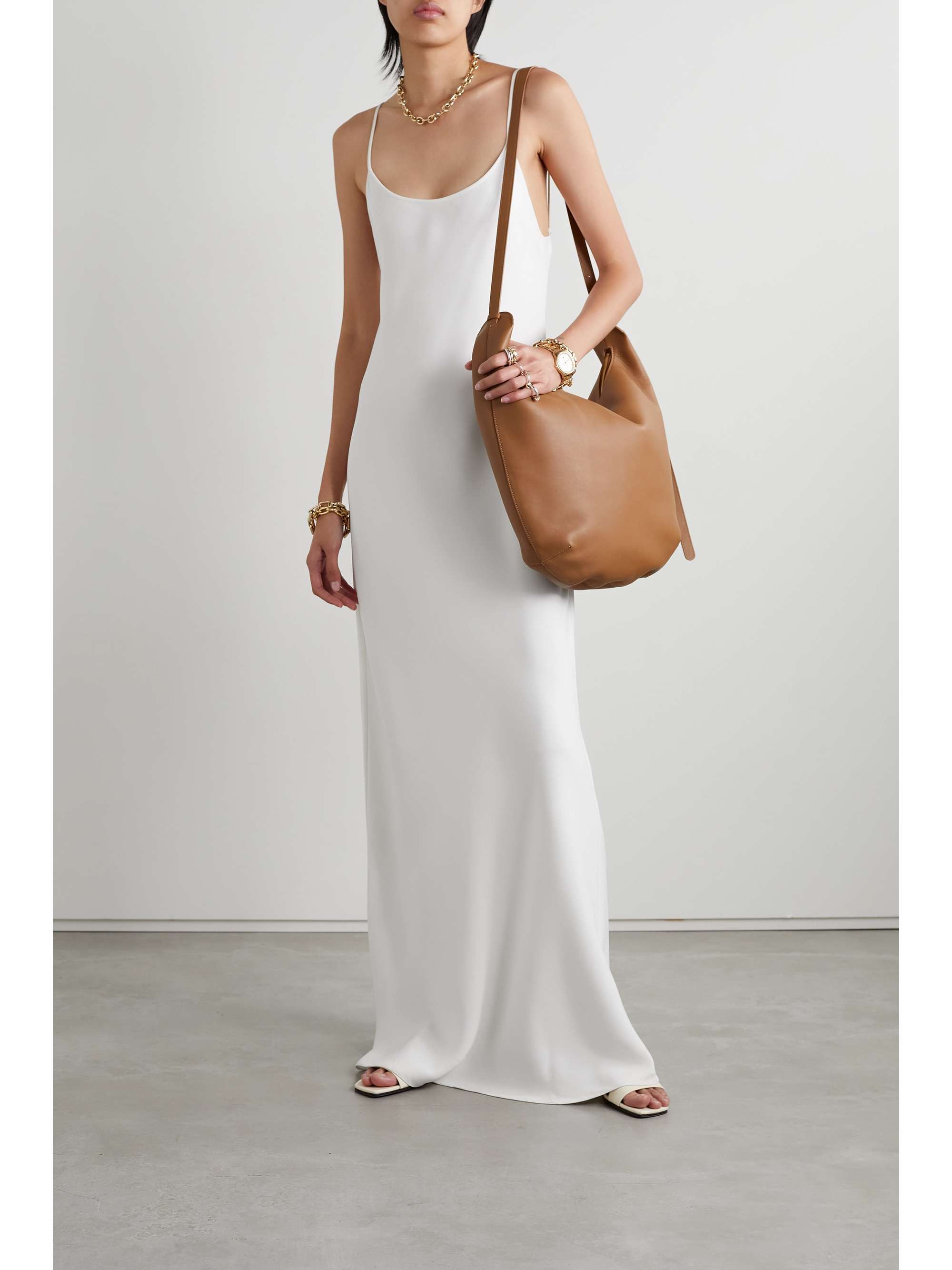 THE ROW Bantelle open-back silk-crepe maxi dress | NET-A-PORTER