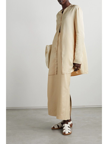 The Row Berilla twill blouse