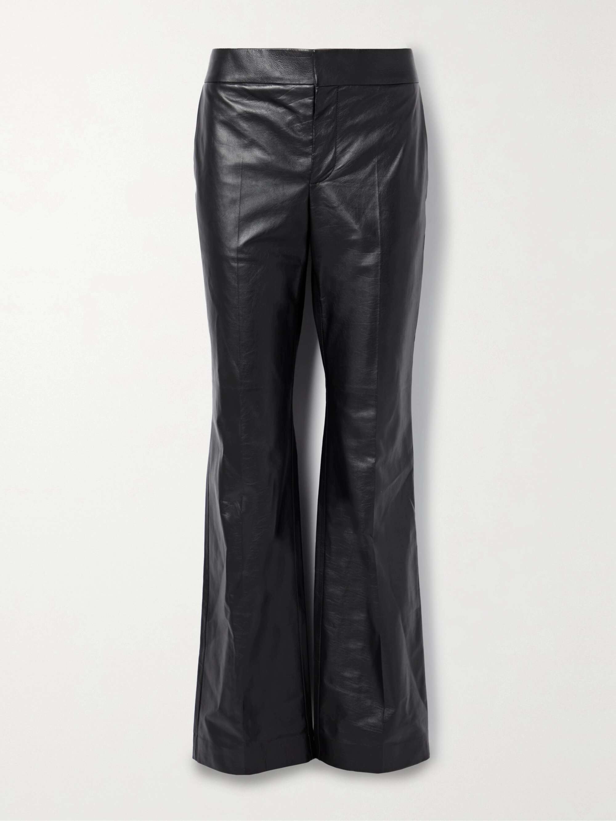 THE ROW Baer flared leather pants | NET-A-PORTER