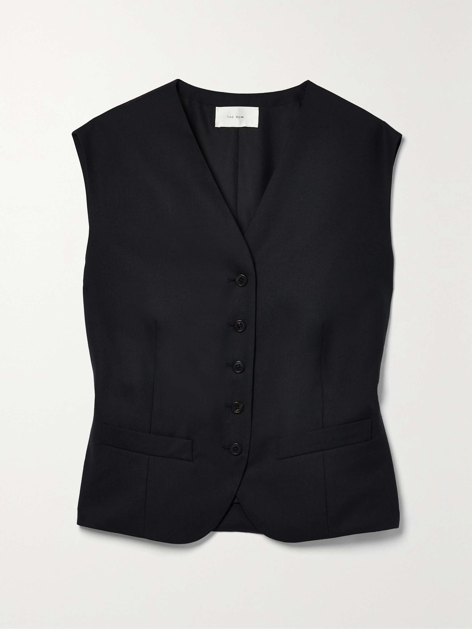 THE ROW Vega wool-cady vest | NET-A-PORTER