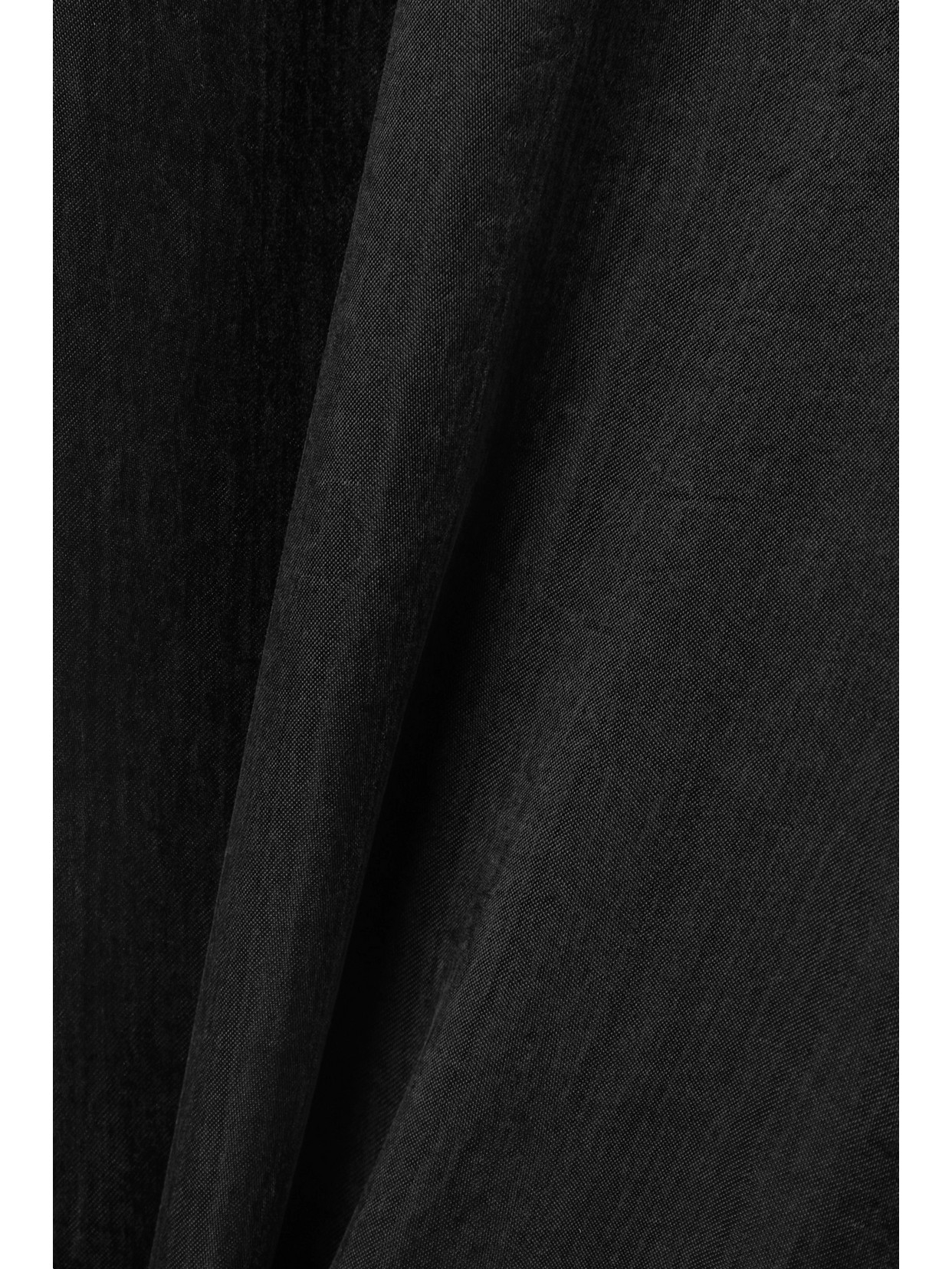 The Row Bany Wool-satin Wide-leg Pants In Black