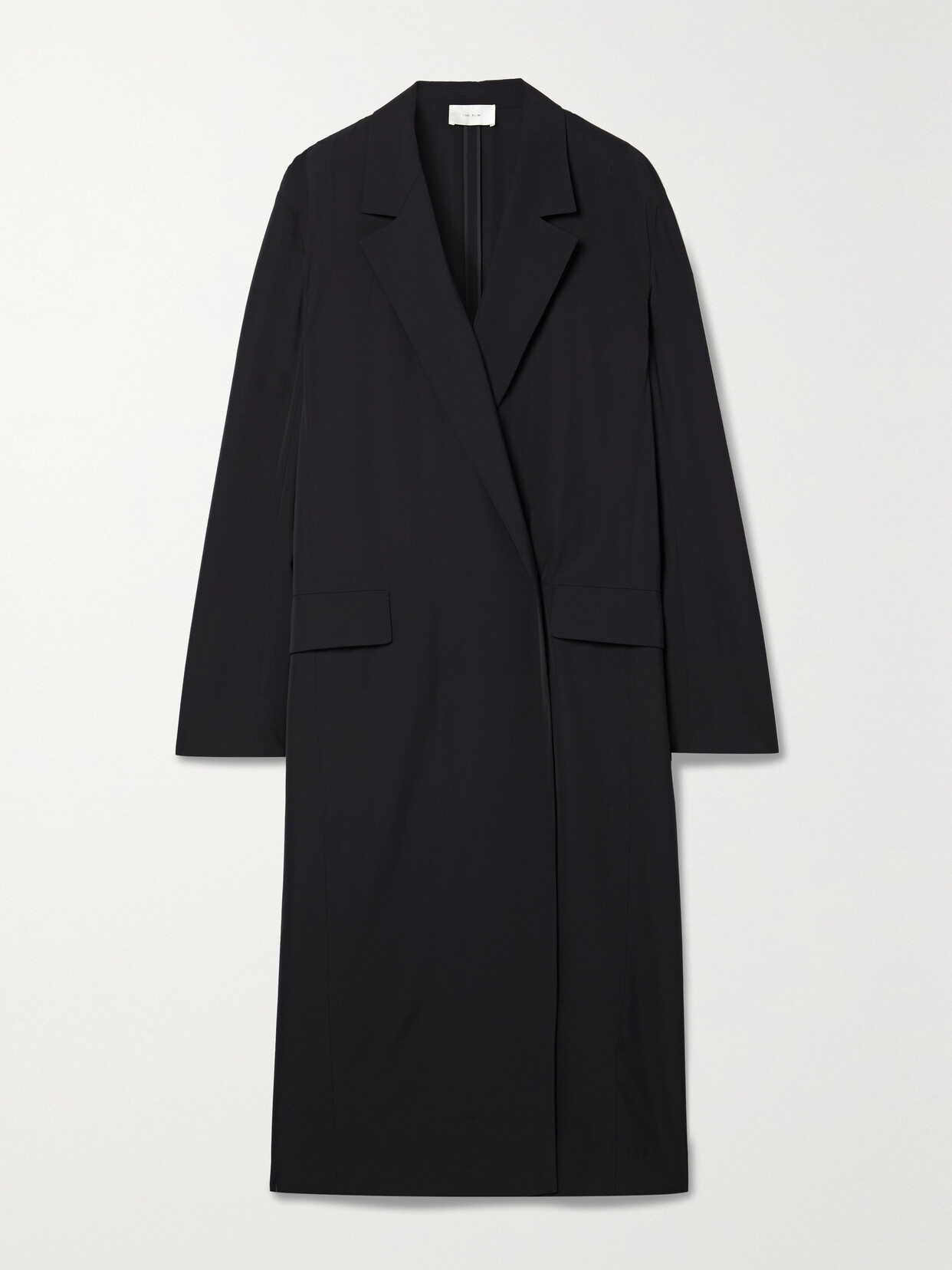 The Row - Biana Crepe Coat - Black