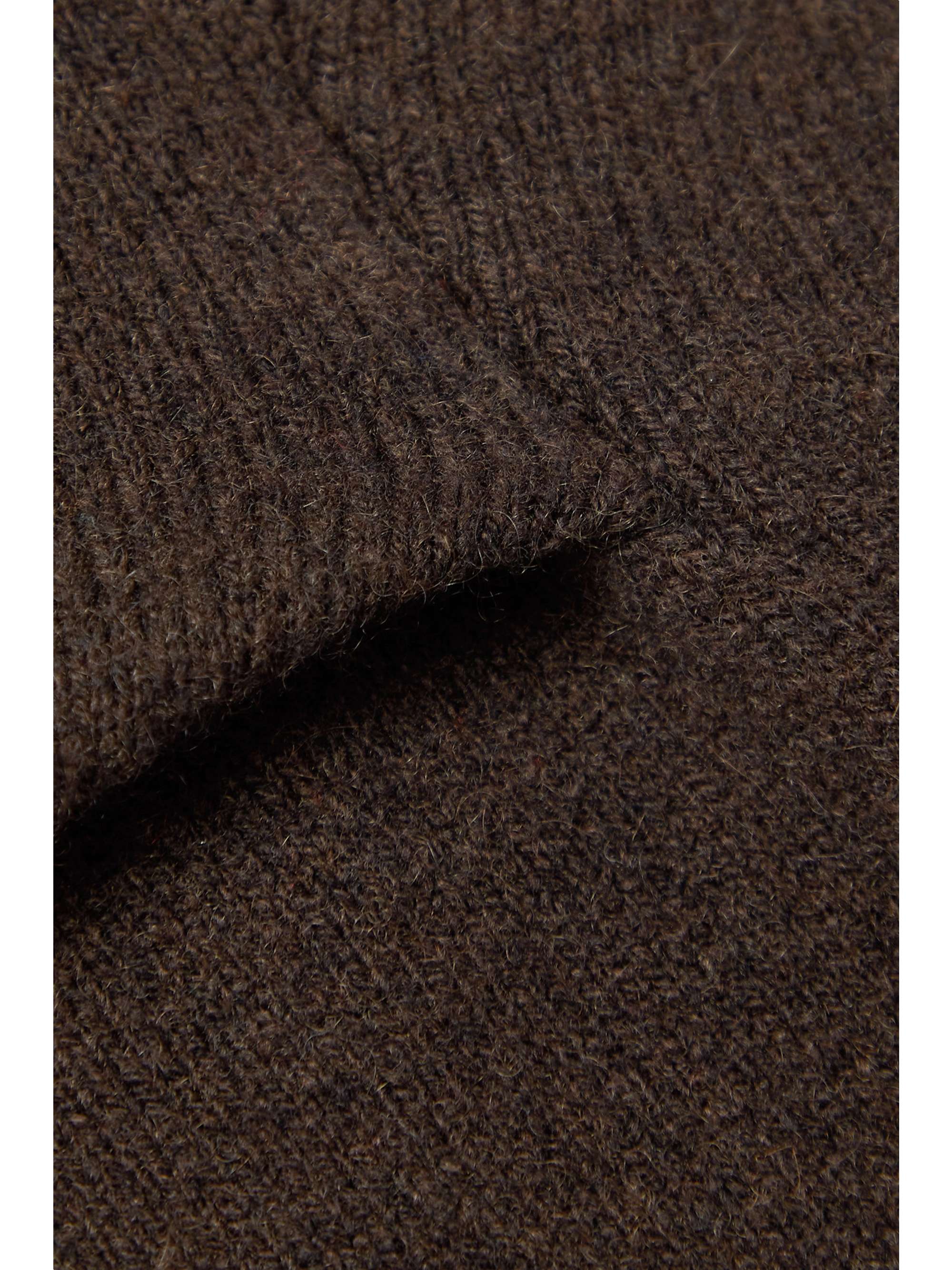 THE ROW Charlise gathered asymmetric cashmere top