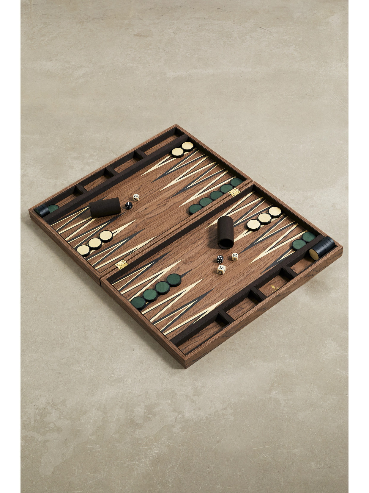 L'Objet - Matis Wood, Ivory And Suede Backgammon Set - Brown