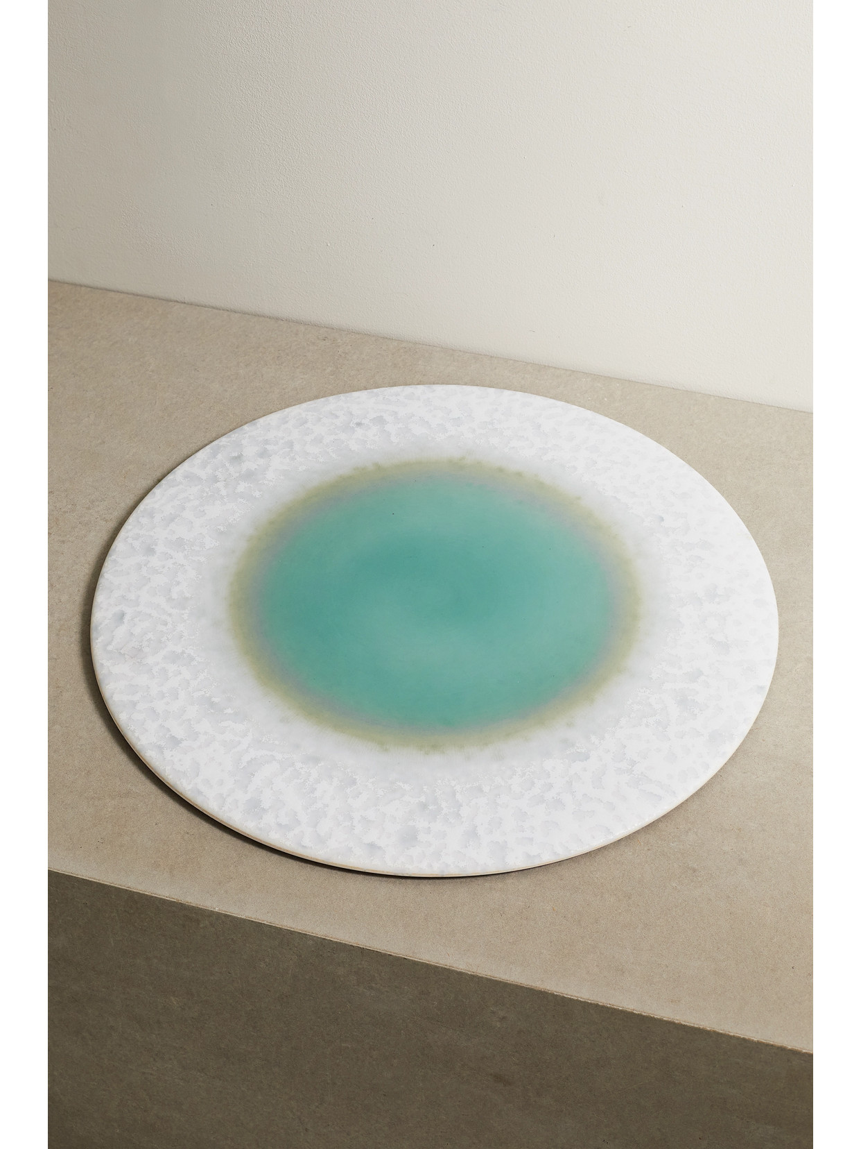 L'Objet - Terra 37cm Porcelain Charger Plate - Blue