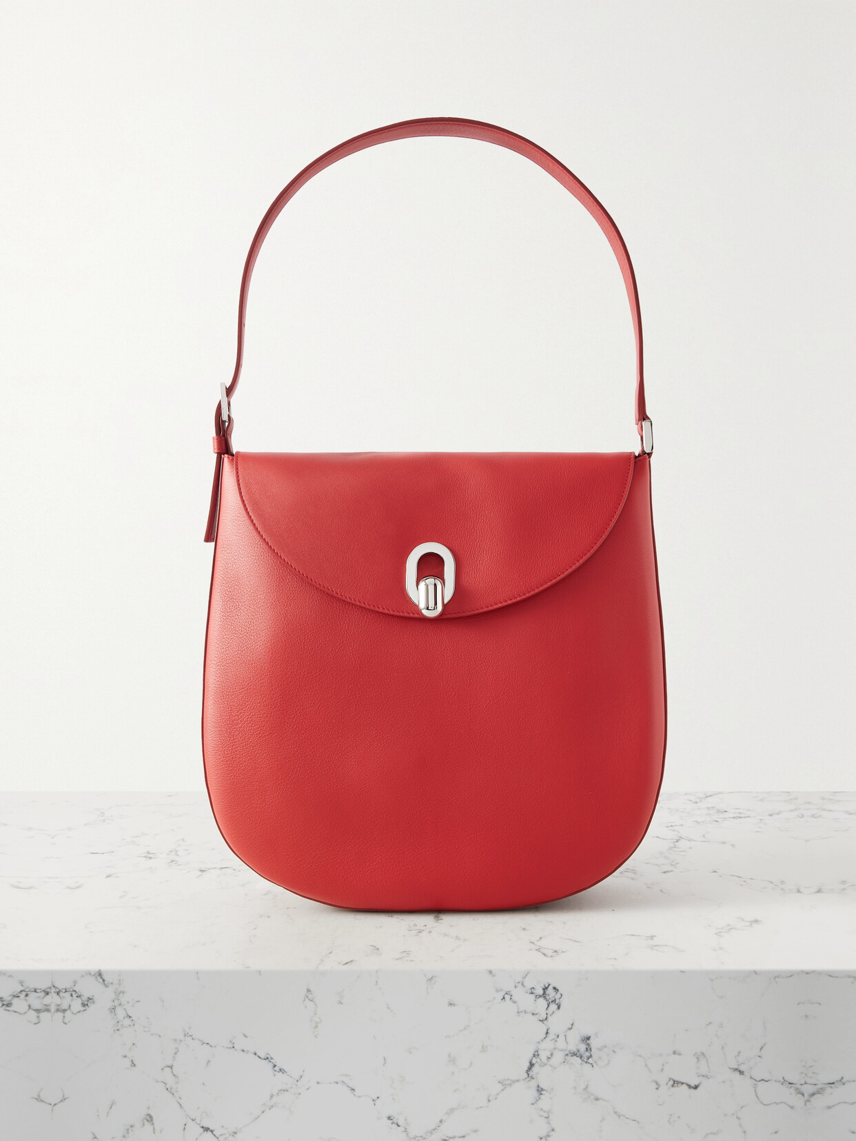 Savette - Tondo Large Leather Shoulder Bag - Red