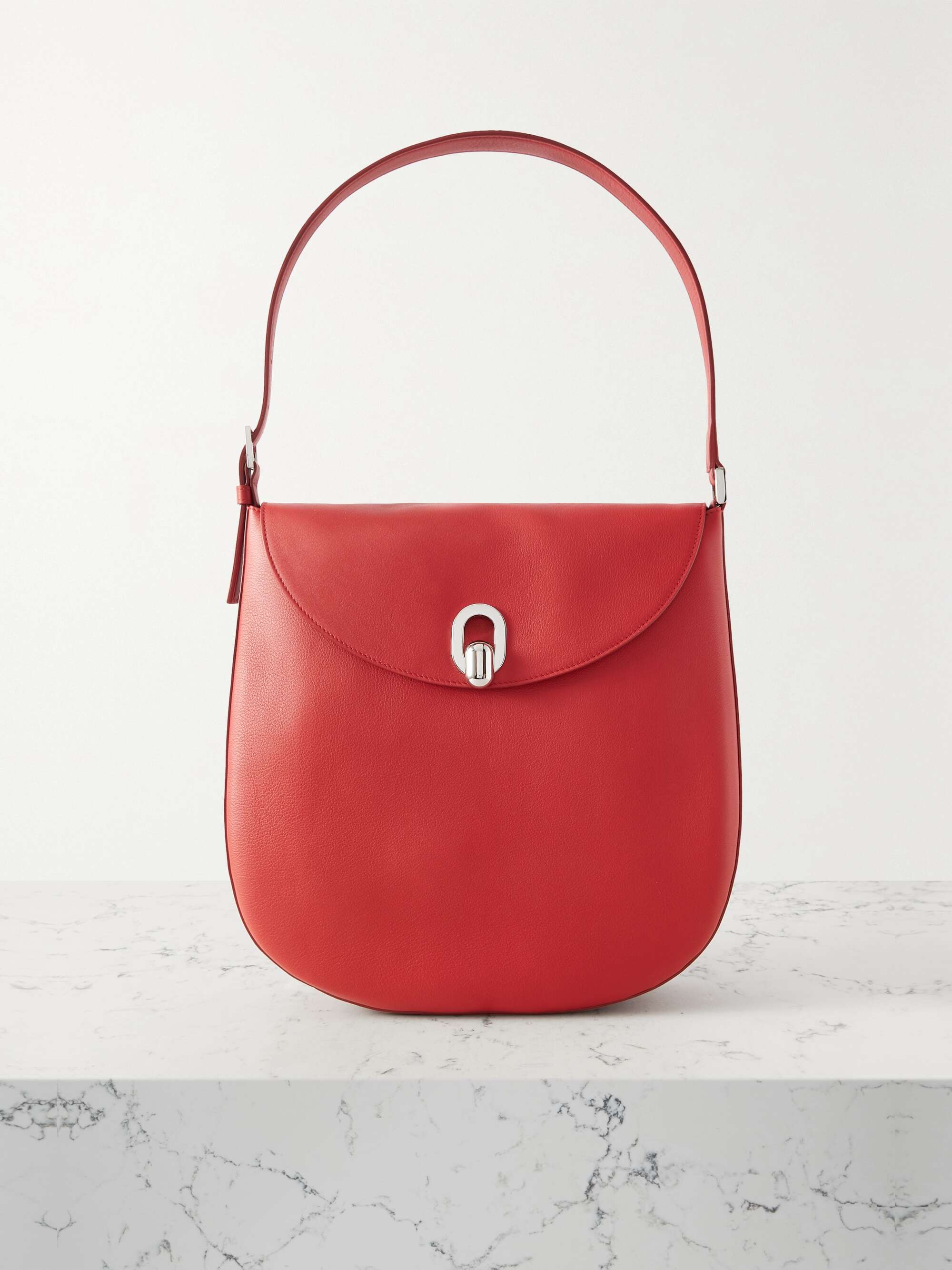 SAVETTE Tondo large leather shoulder bag | NET-A-PORTER