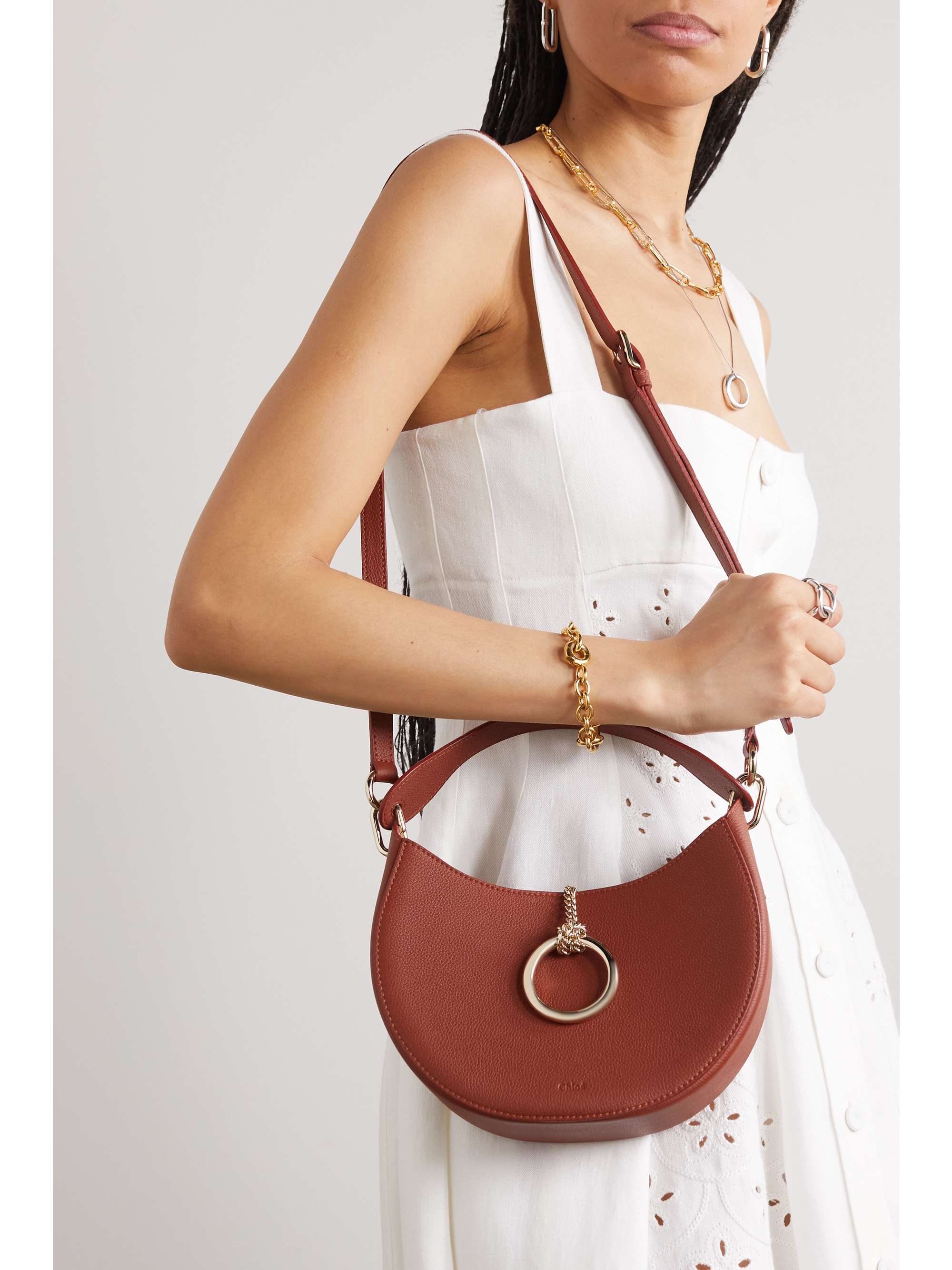 Dolce Deluxe All Leather Shoulder Strap