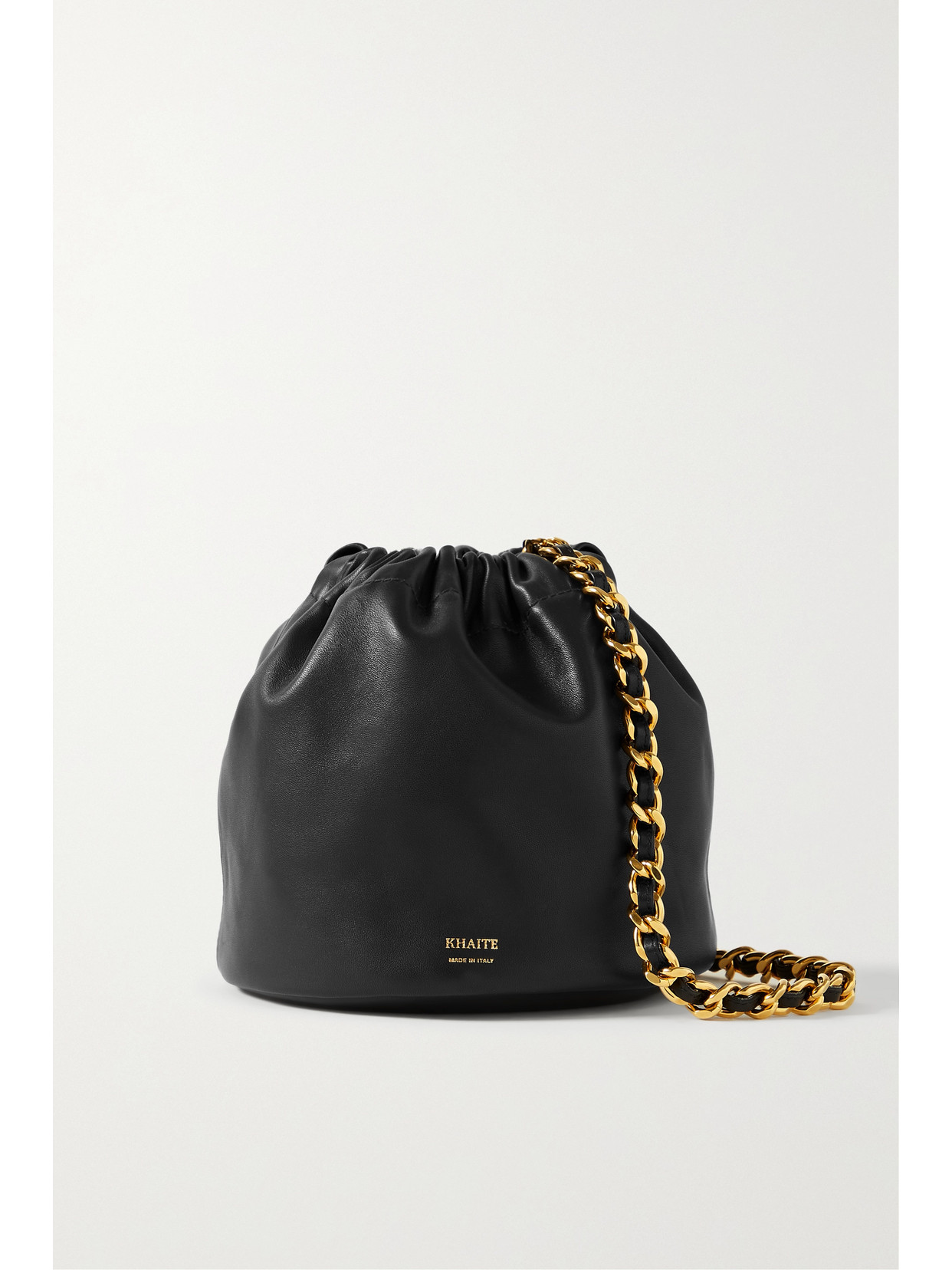 KHAITE Aria Medium Leather Bucket Bag