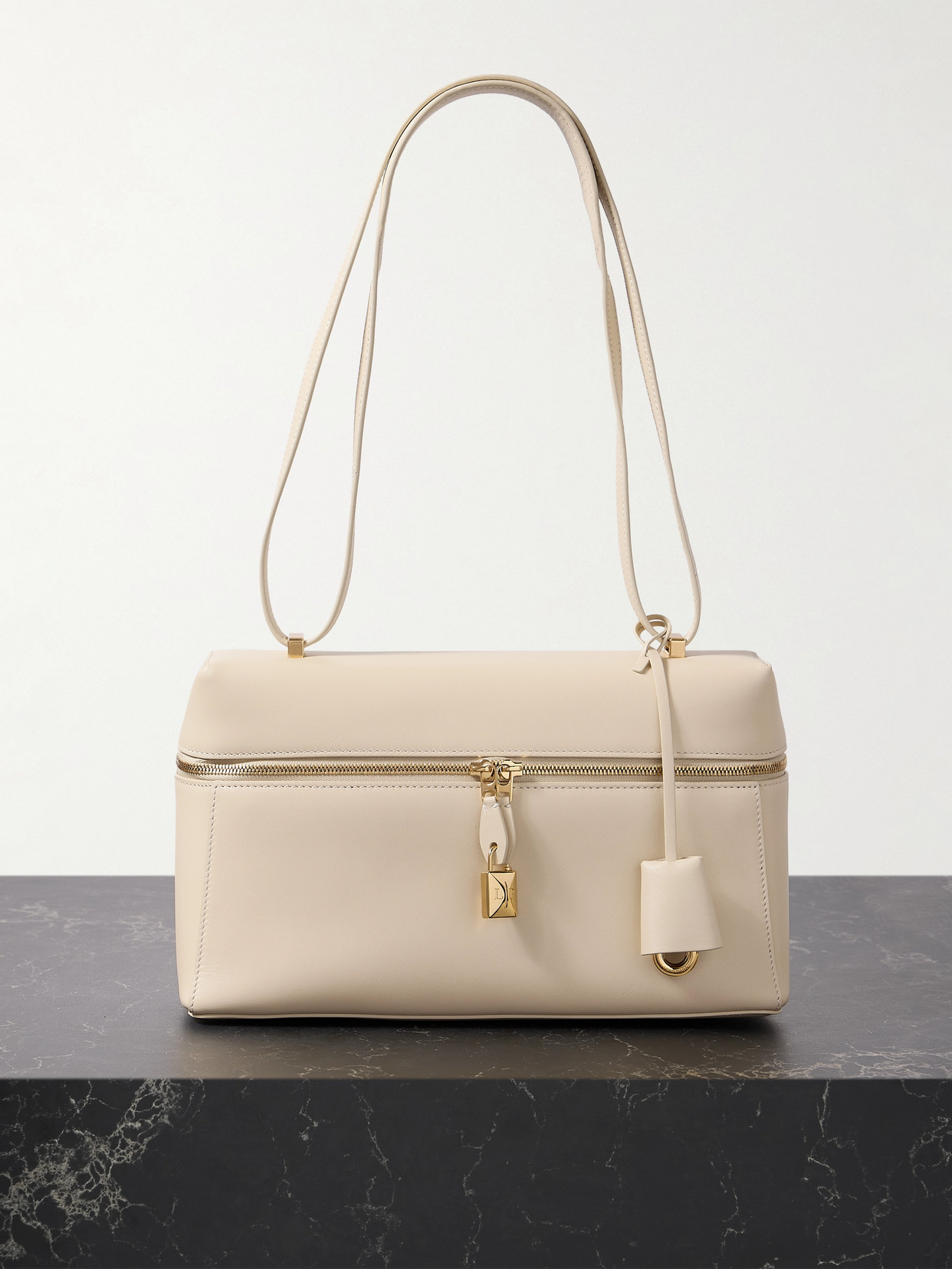 Loro Piana - L27 Leather Shoulder Bag - Cream