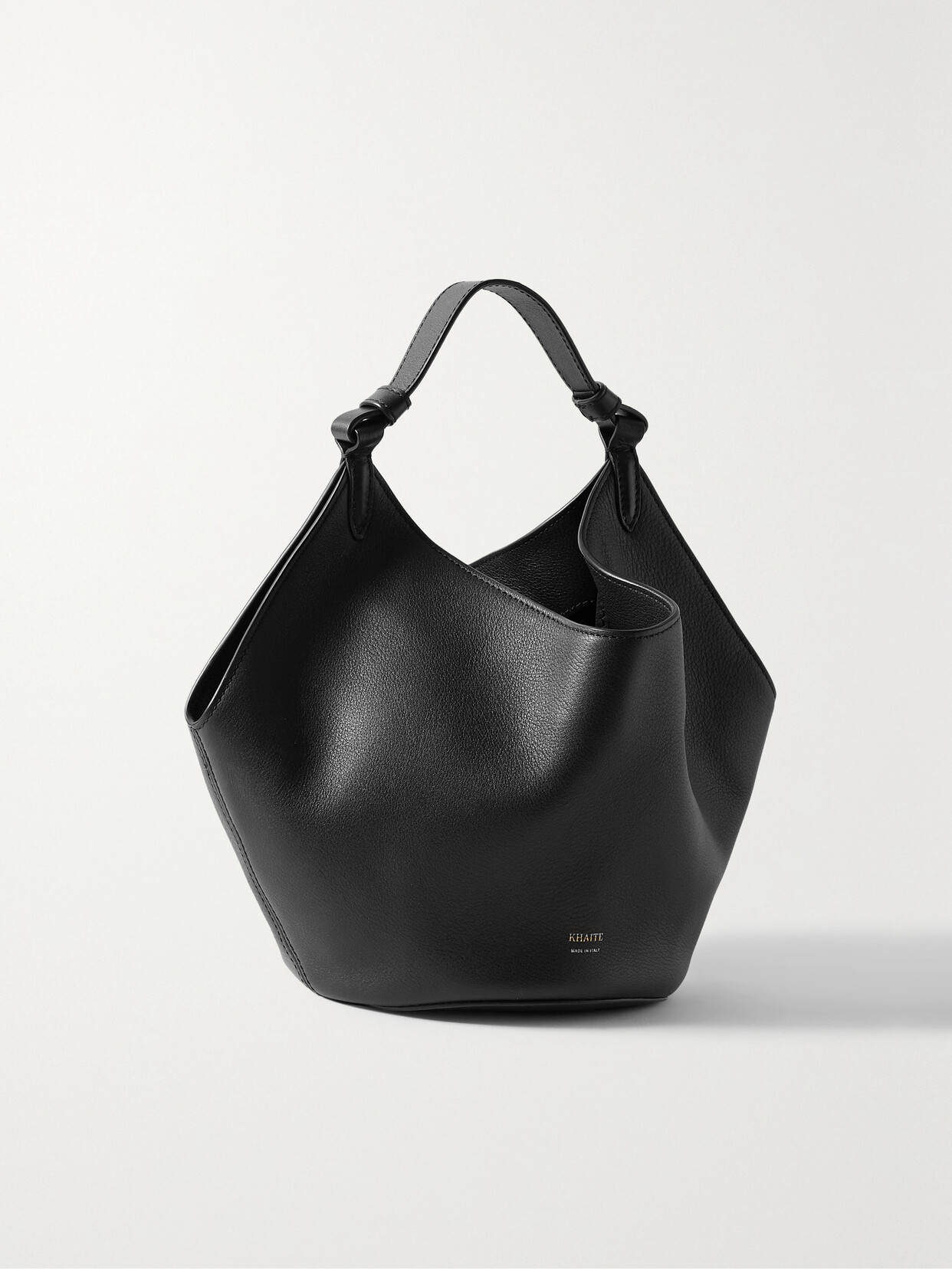 Khaite - Lotus Mini Leather Tote - Black