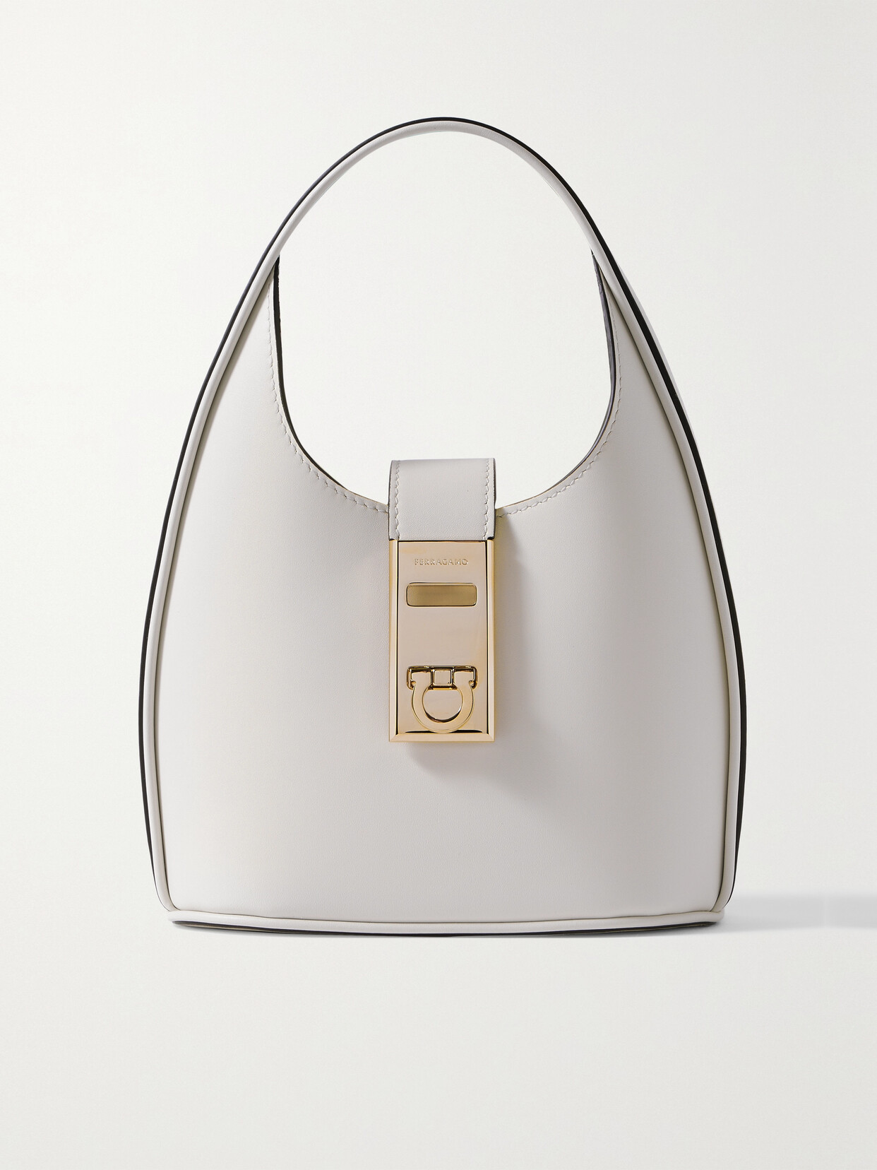 Ferragamo - Mini Leather Tote - Cream