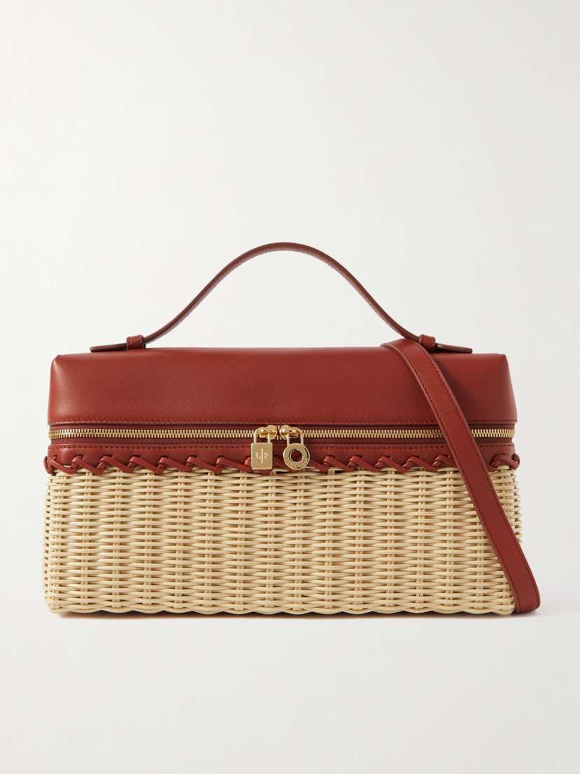 Loro Piana Extra Pocket Leather And Raffia Tote -  - One size