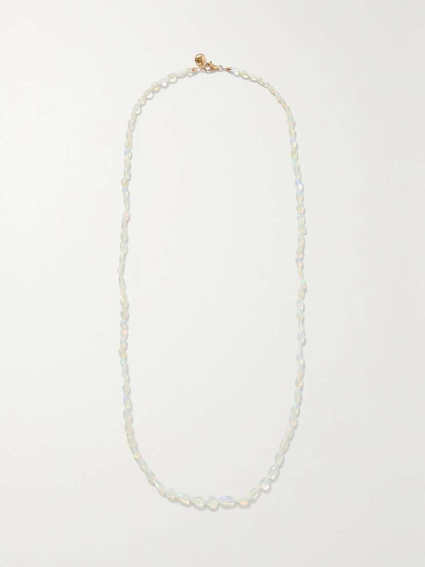 Fry Powers 18-karat Gold Opal Necklace