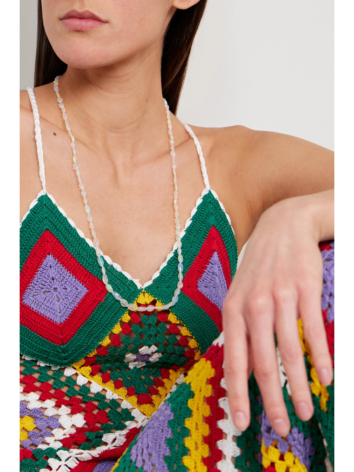 Fry Powers 18-karat Gold Opal Necklace In Multi