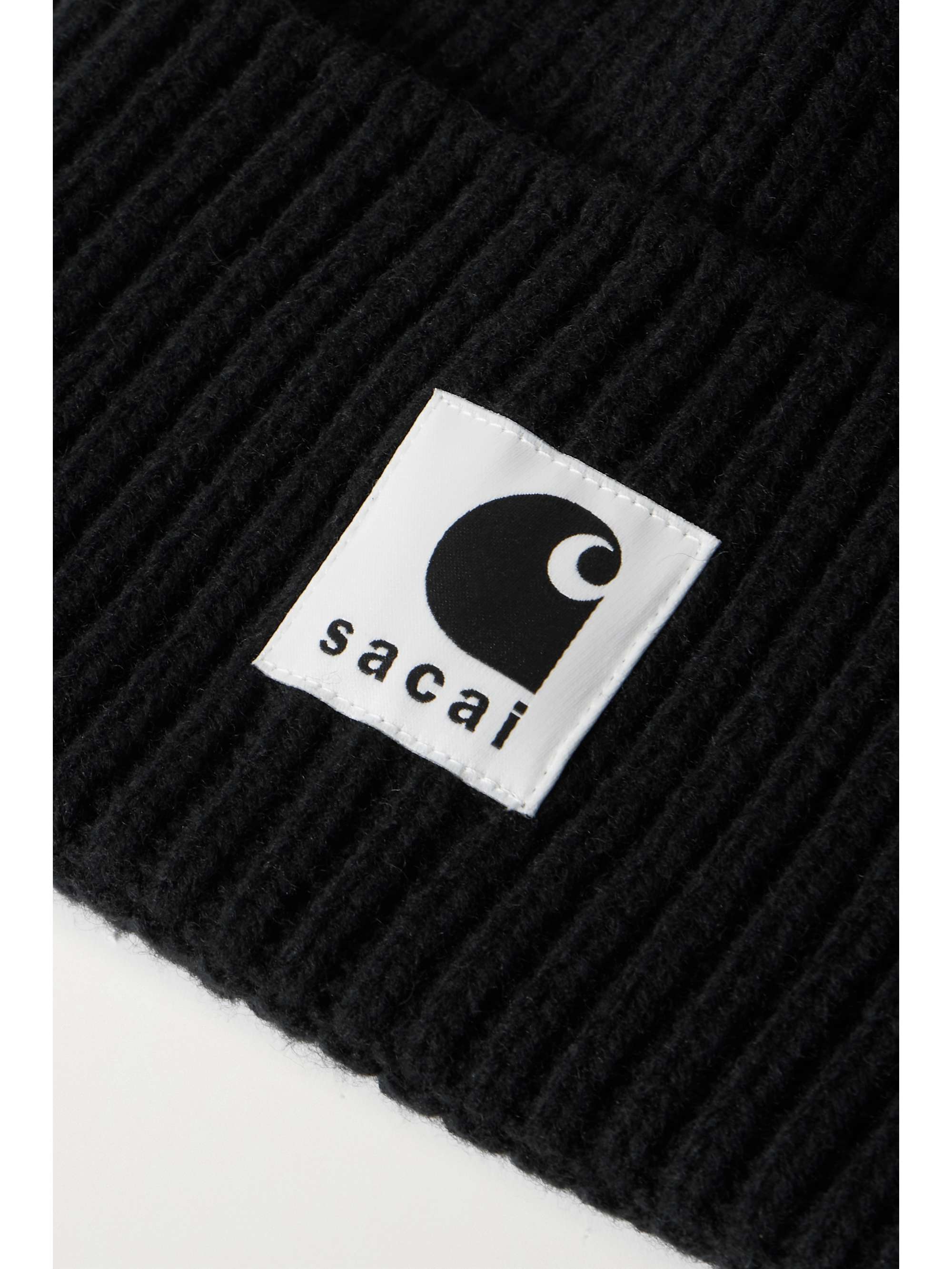 SACAI + Carhartt WIP ribbed wool beanie | NET-A-PORTER