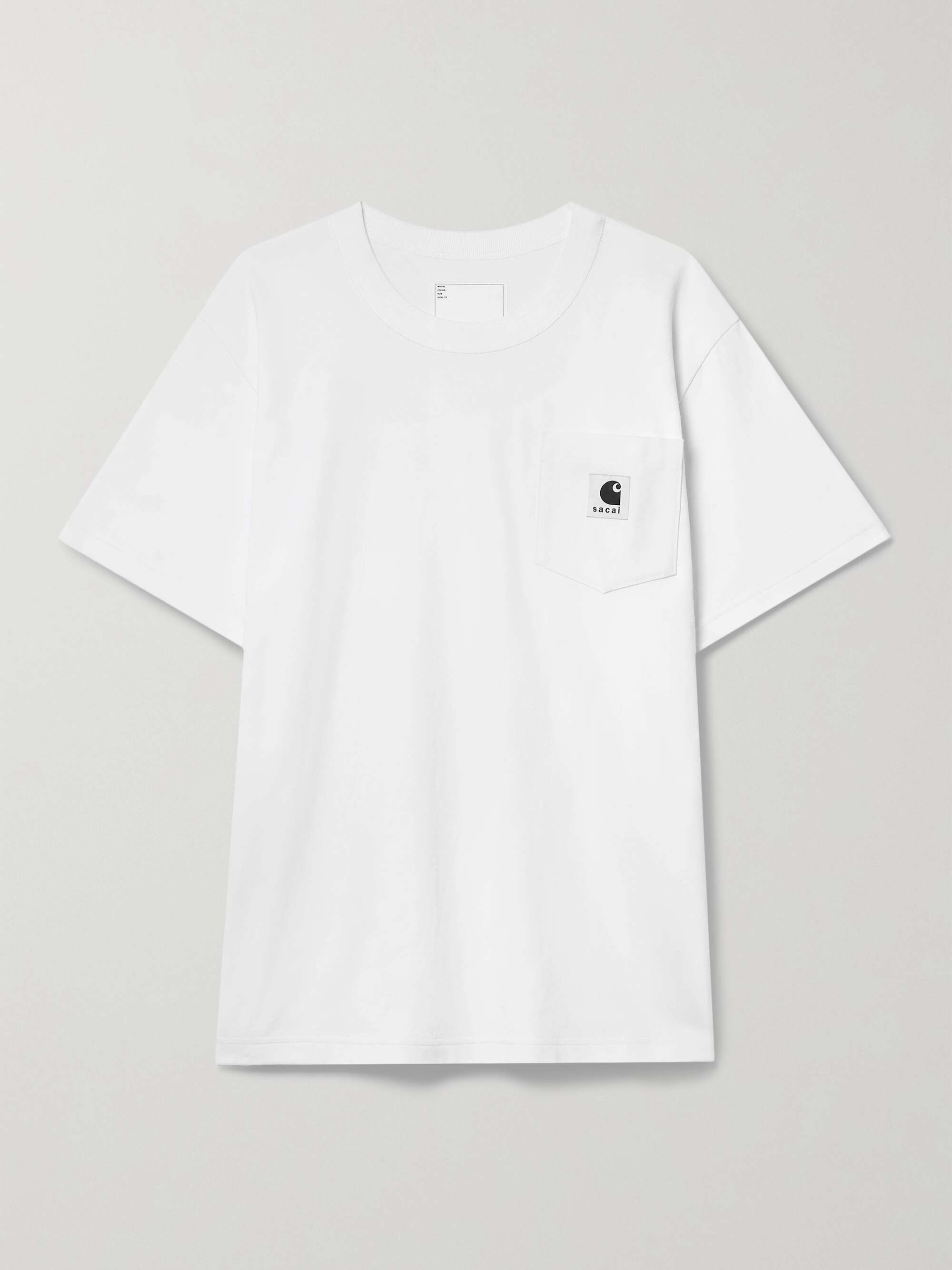 + Carhartt WIP canvas-trimmed cotton-jersey T-shirt