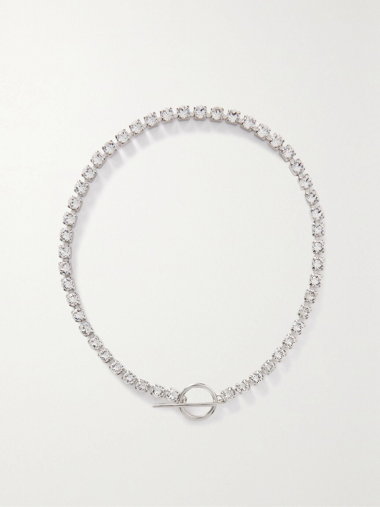 Isabel Marant Crystal-embellished Silver-tone Necklace