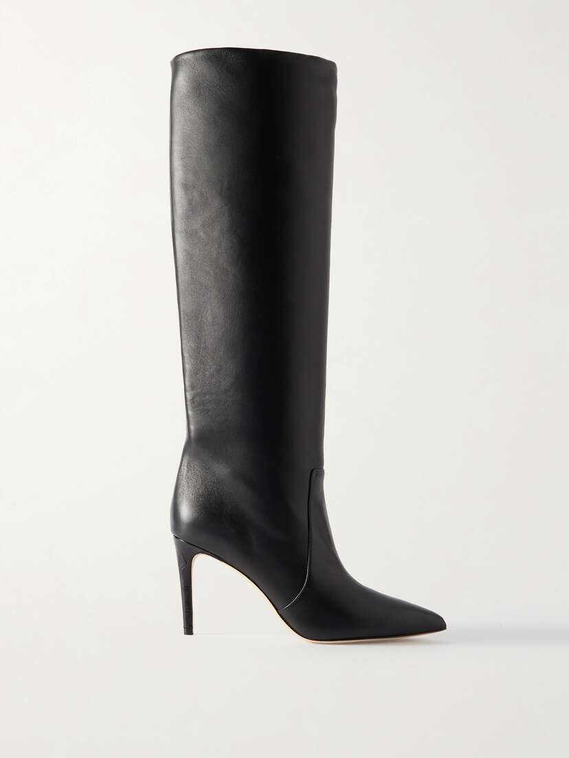 Paris Texas Stiletto Leather Knee Boots