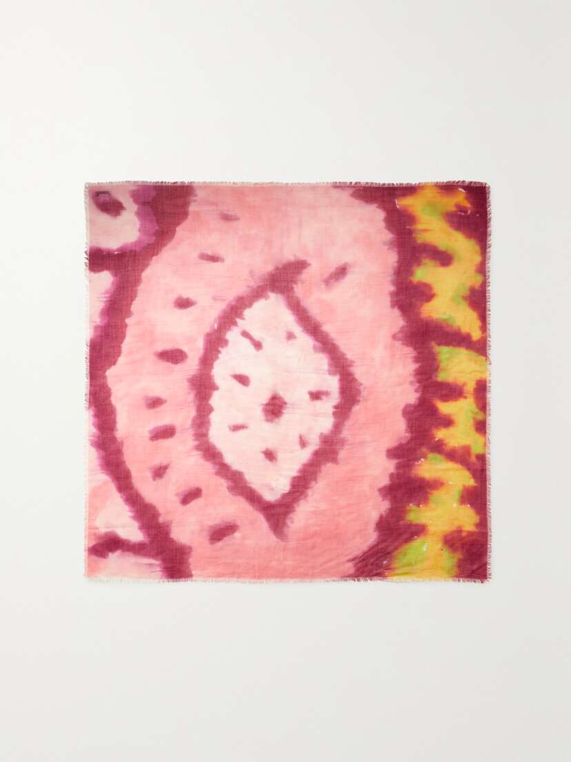 Gabriela Hearst Luna Tie-dyed Cashmere Scarf