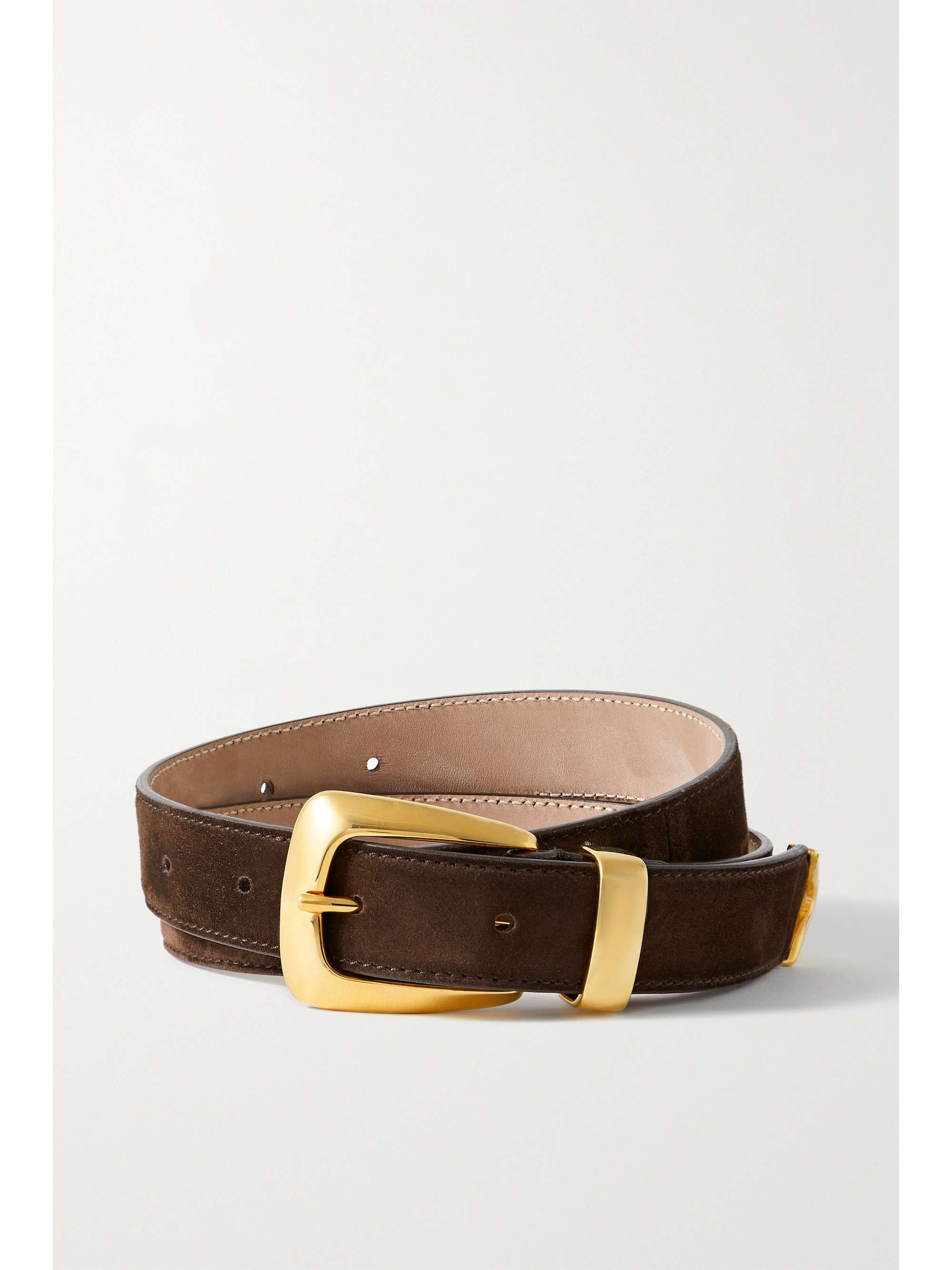 KHAITE Benny suede waist belt | NET-A-PORTER