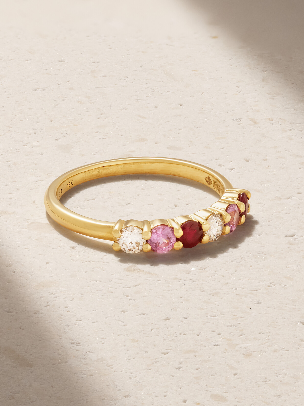 Jennifer Meyer 18-karat Gold Multi-stone Ring - 7