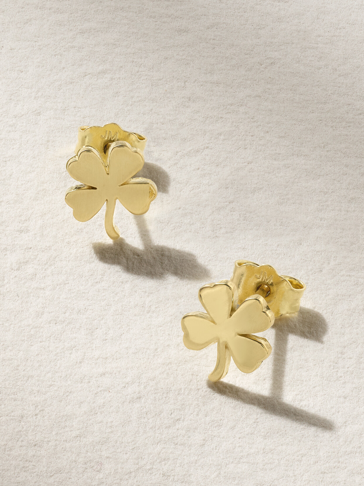 Jennifer Meyer - Mini Clover 18-karat Gold Earrings - One size