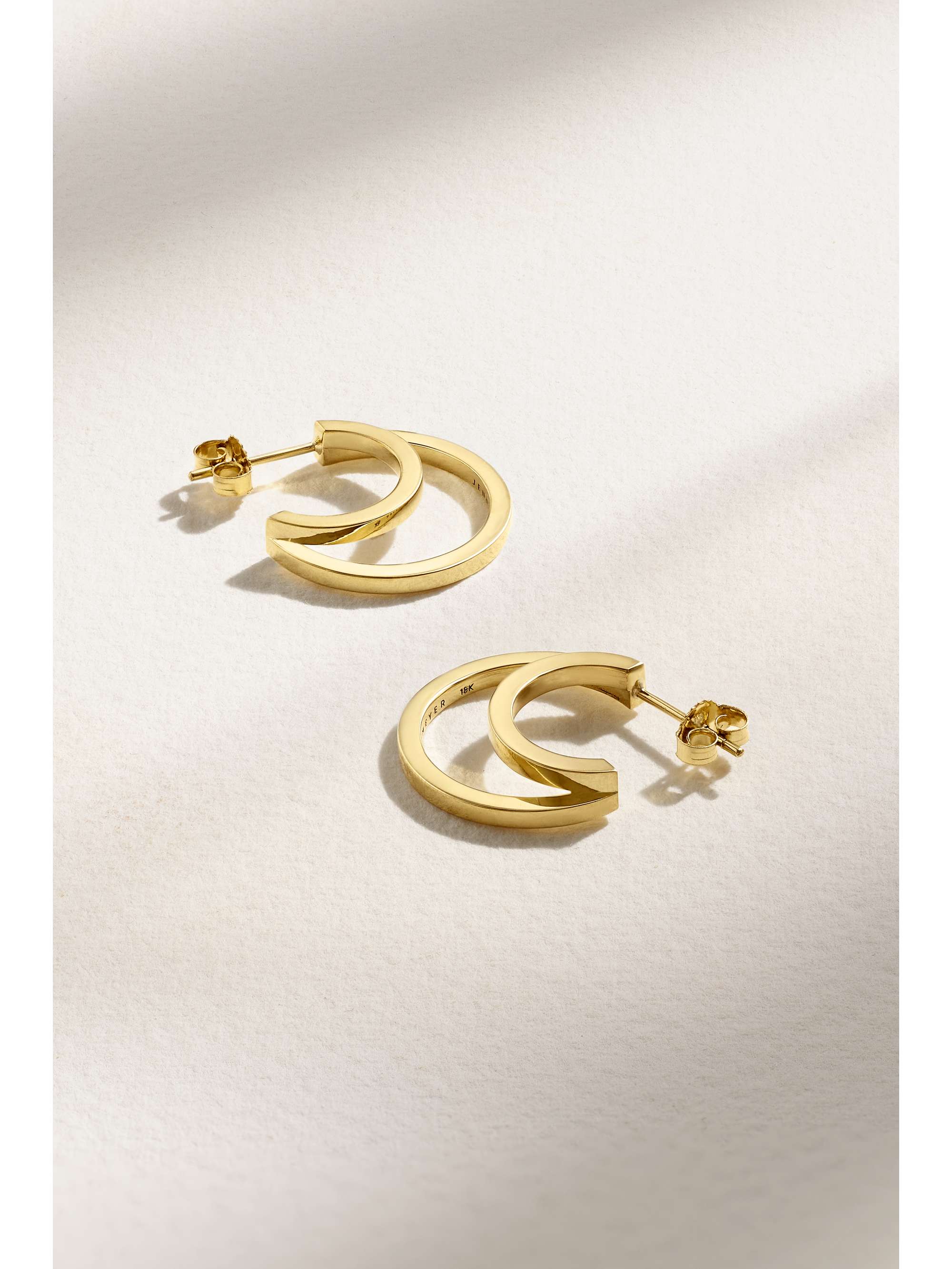 JENNIFER MEYER 18-karat gold hoop earrings