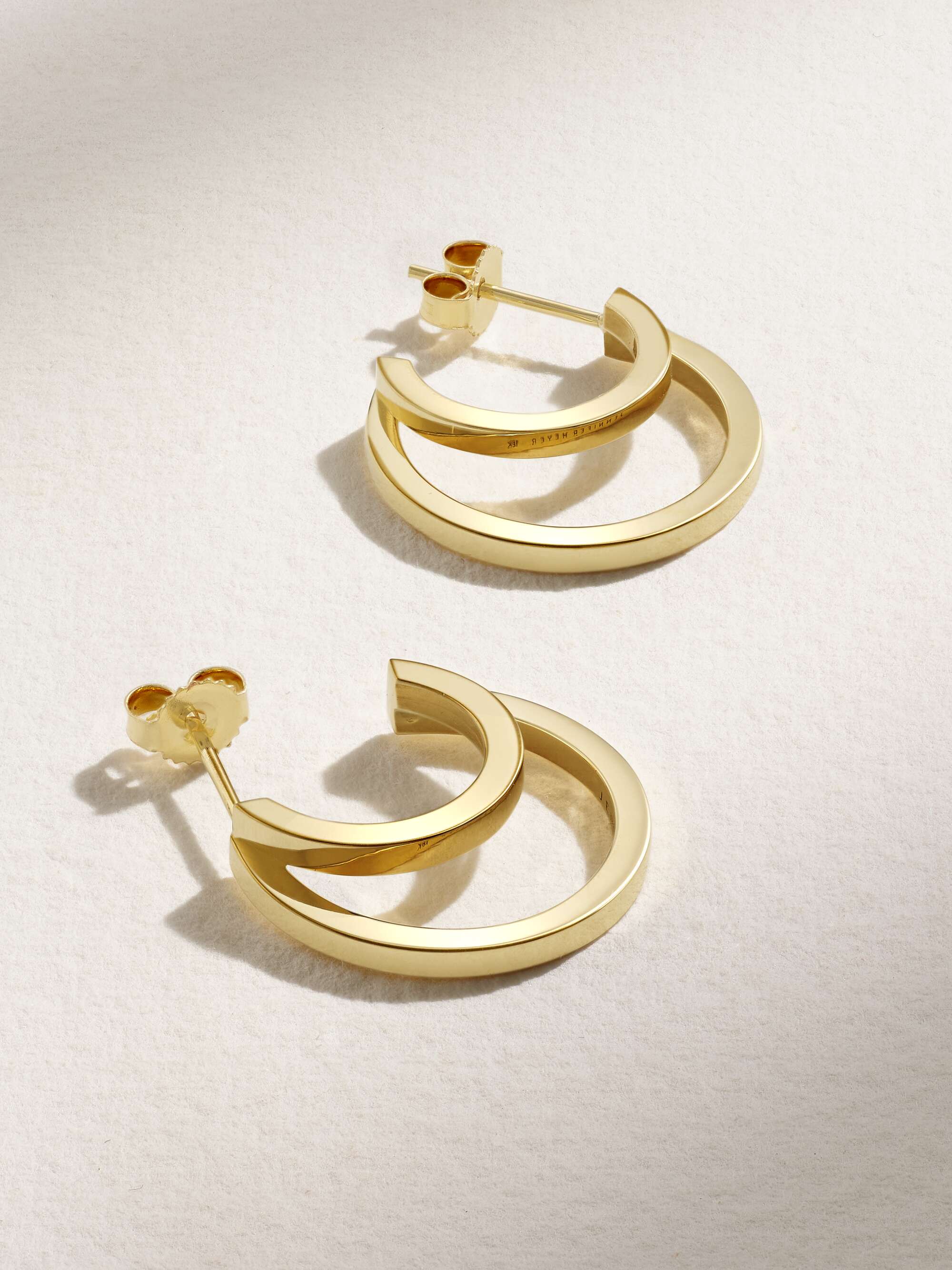 نيت-أ-بورتر | JENNIFER MEYER | Mini Double 18-karat gold hoop earrings