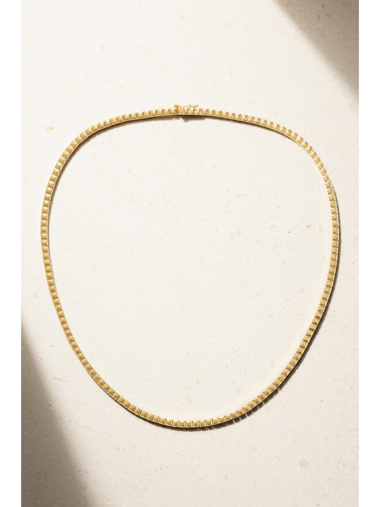 Jennifer Meyer 18k Gold Square Tennis Necklace