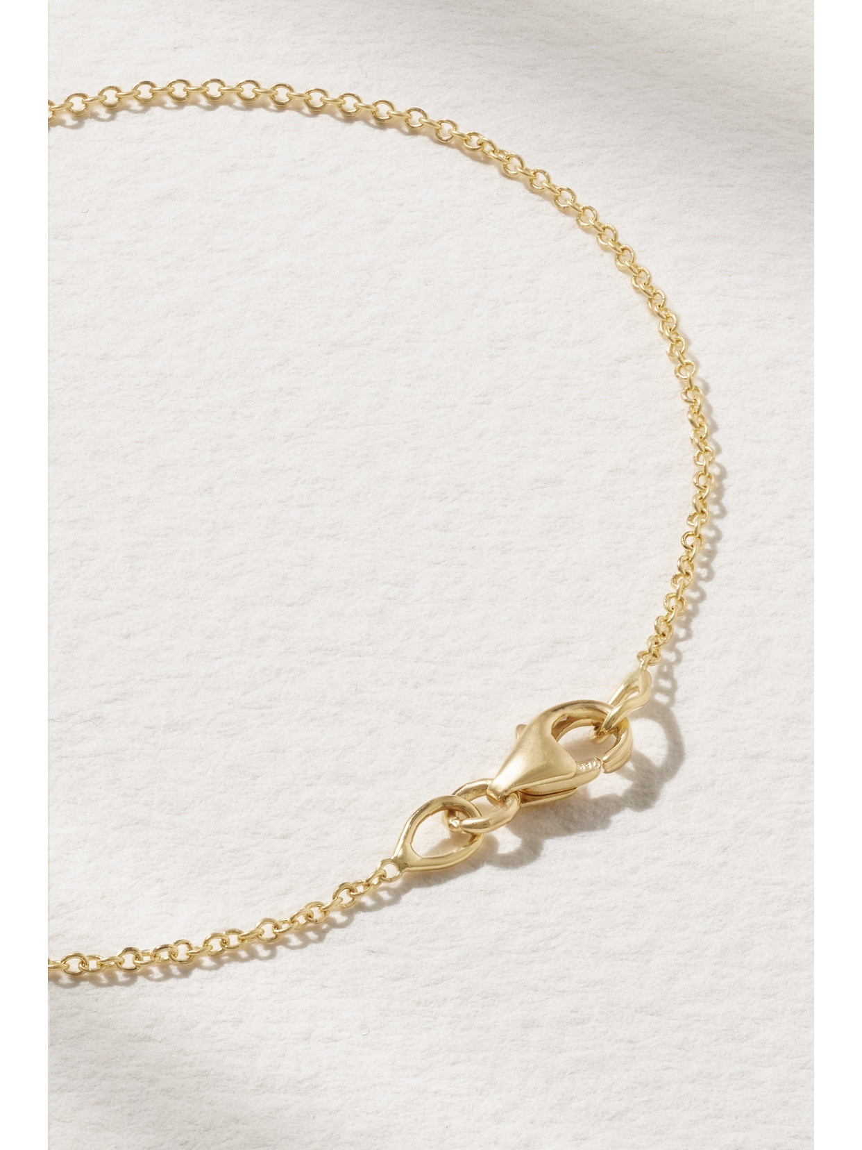 Jennifer Meyer 18k Gold Mini Wishbone Chain Bracelet On A 14k Chain In Gold