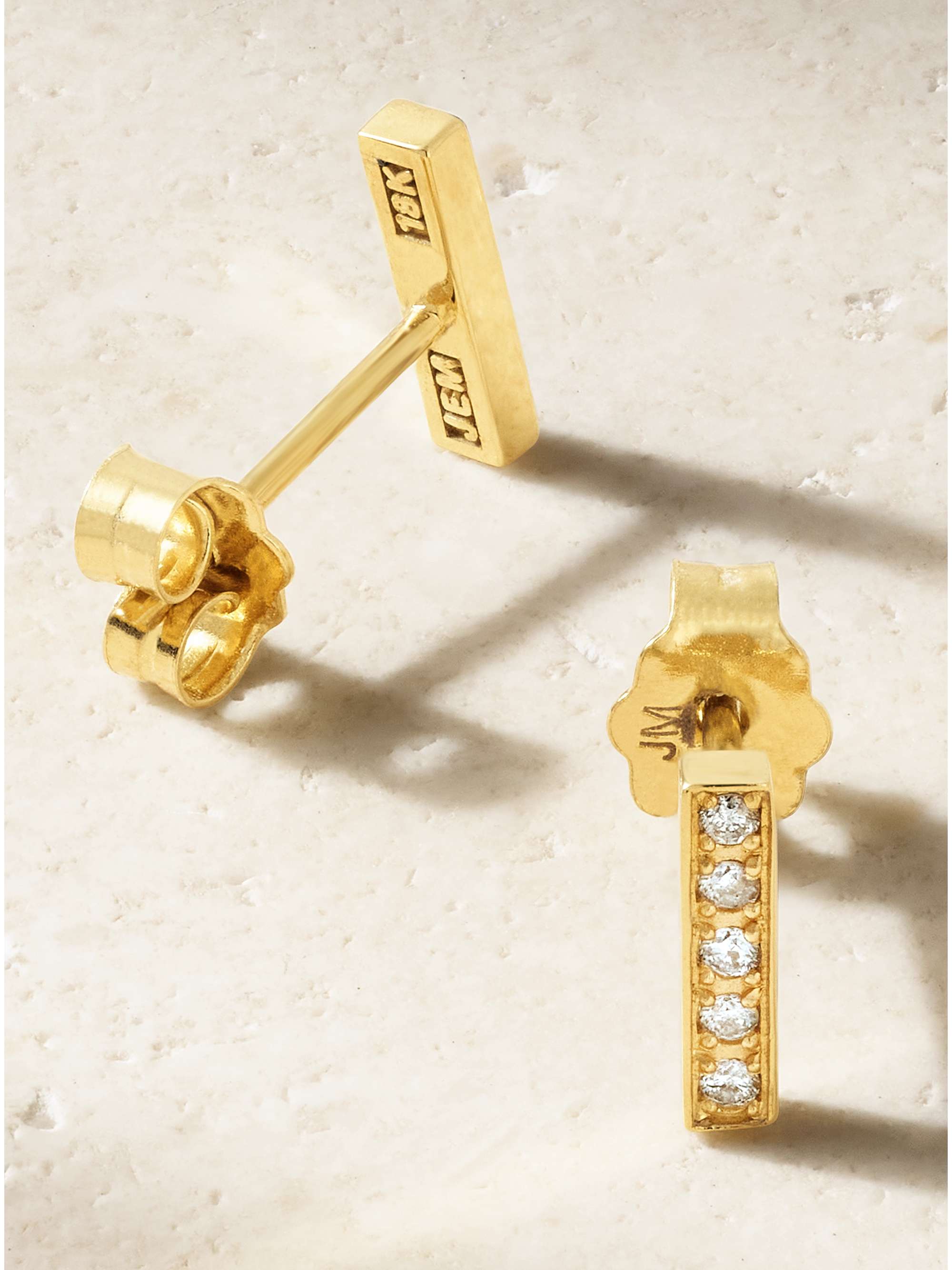 JENNIFER MEYER Ohrstecker aus 18 Karat Gold mit Diamanten