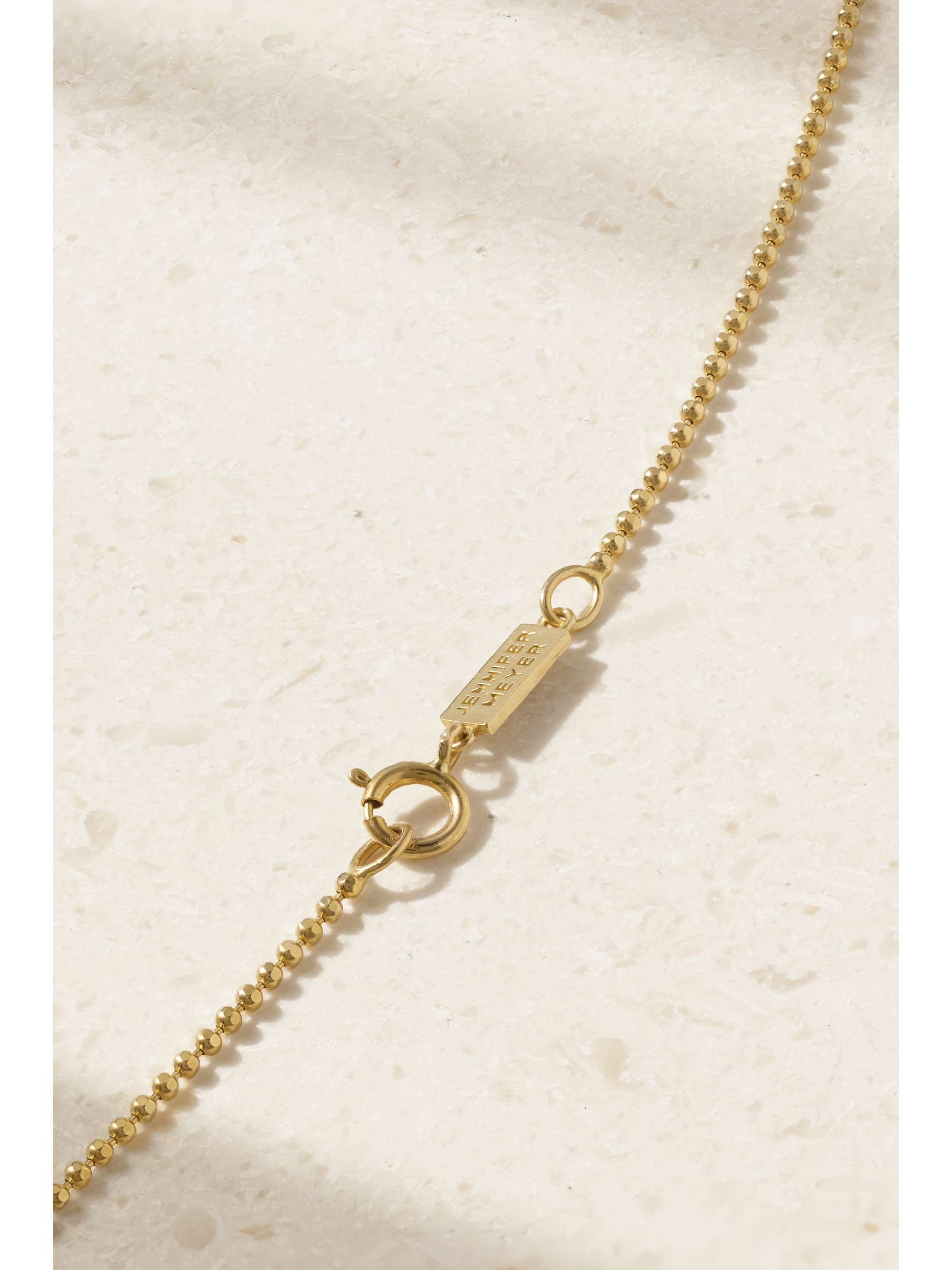 JENNIFER MEYER Small Leaf 18-karat gold necklace