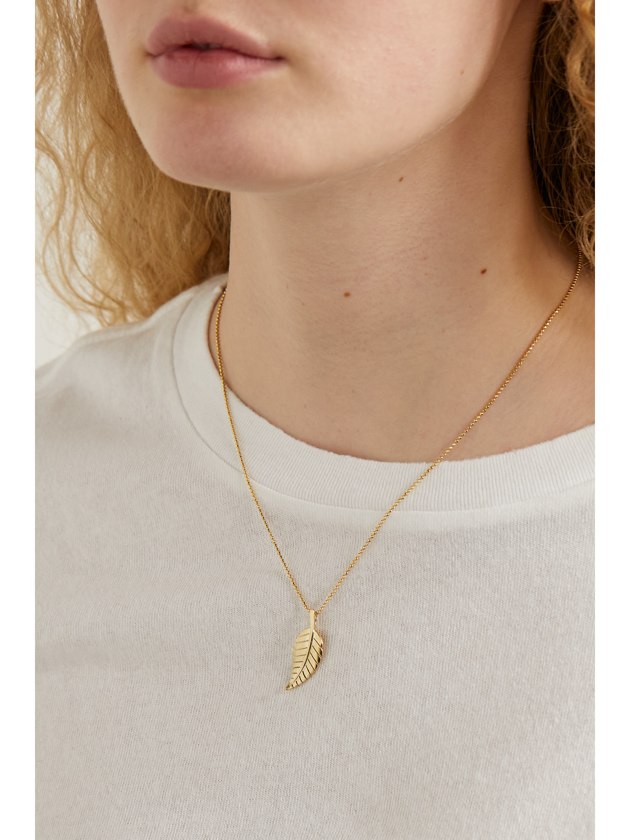 Jennifer meyer leaf necklace discount