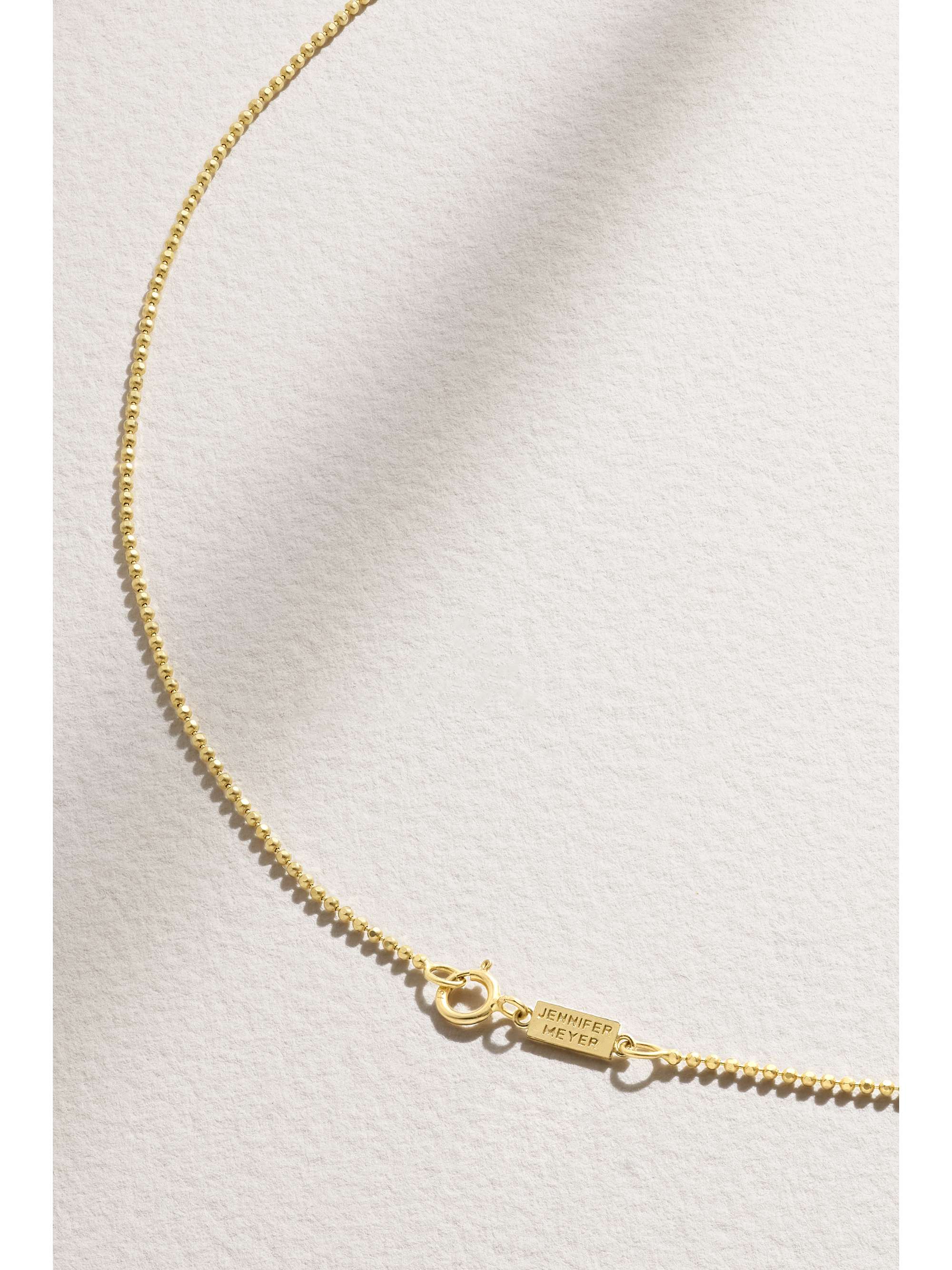 JENNIFER MEYER Hammered 18-karat gold necklace | NET-A-PORTER