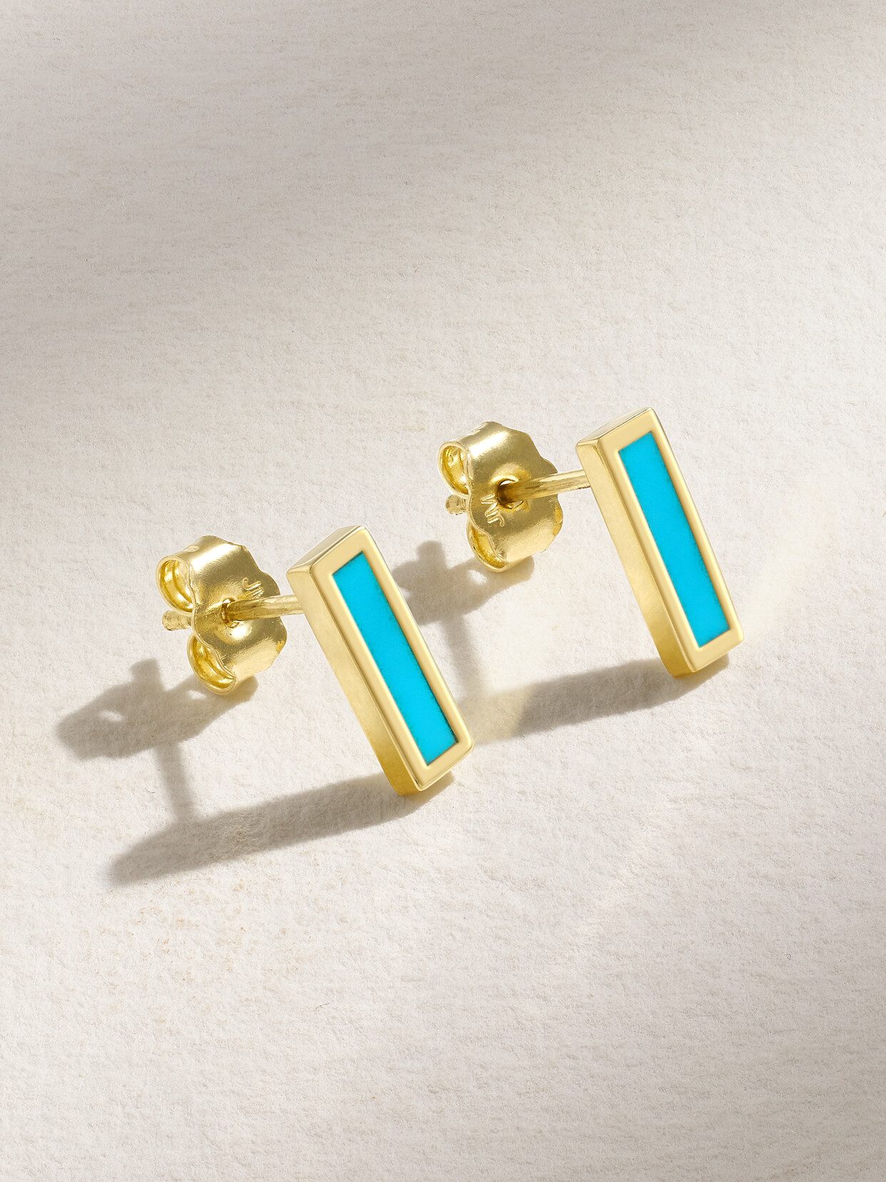 Jennifer Meyer - 18-karat Gold Turquoise Earrings - one size