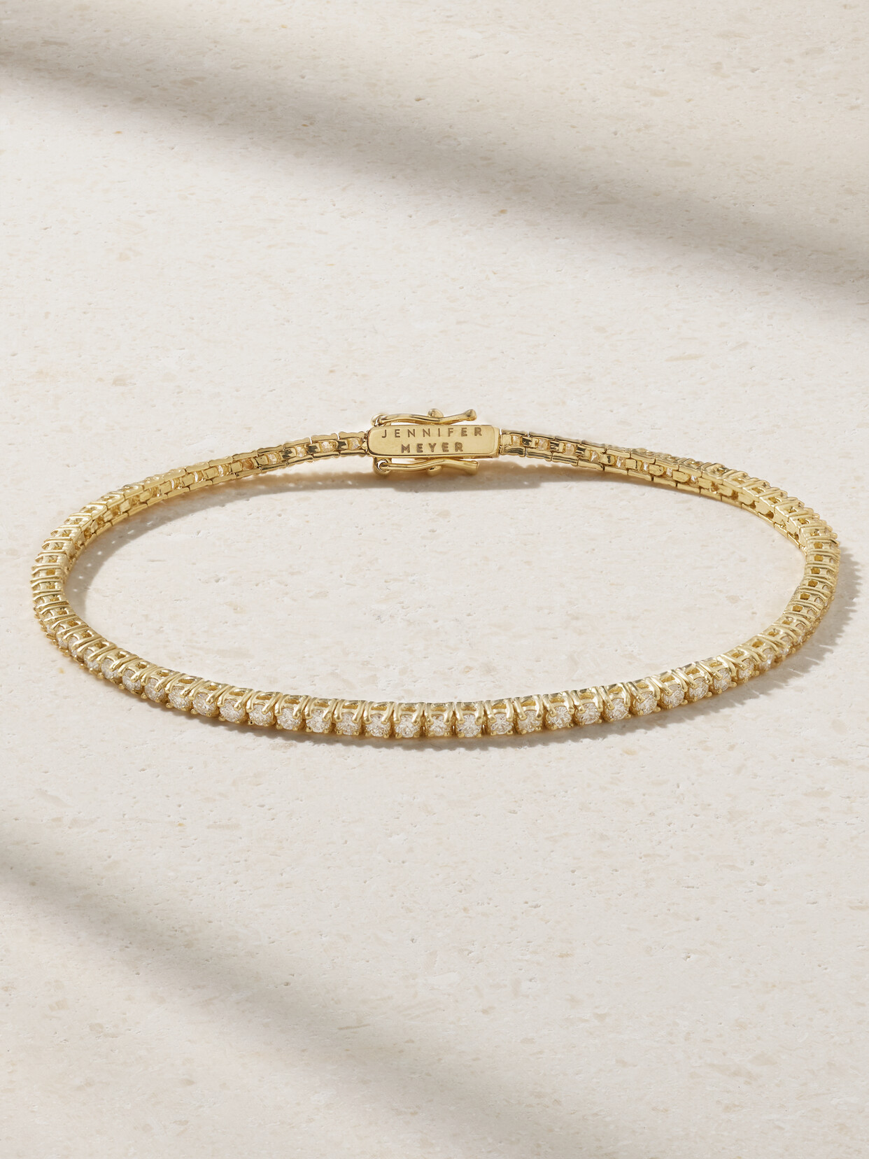 Jennifer Meyer 18k Yellow Gold Diamond Tennis Bracelet