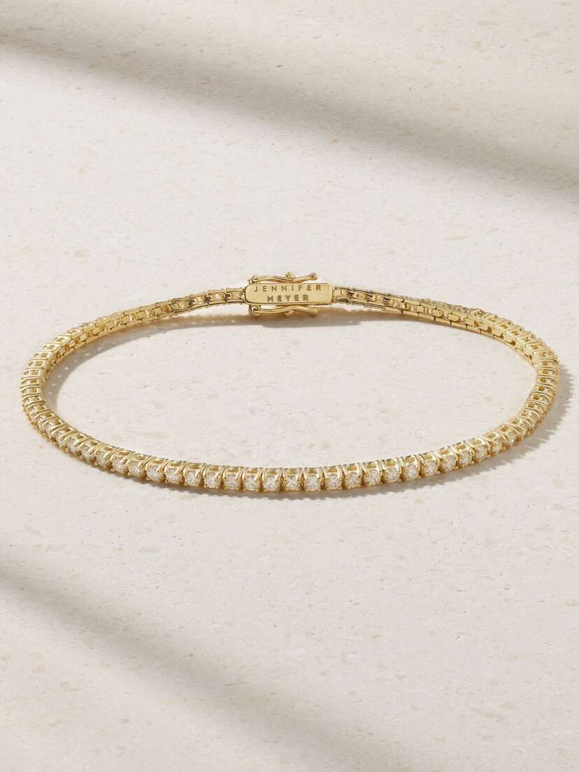 Jennifer Meyer 18-karat Gold Diamond Tennis Bracelet