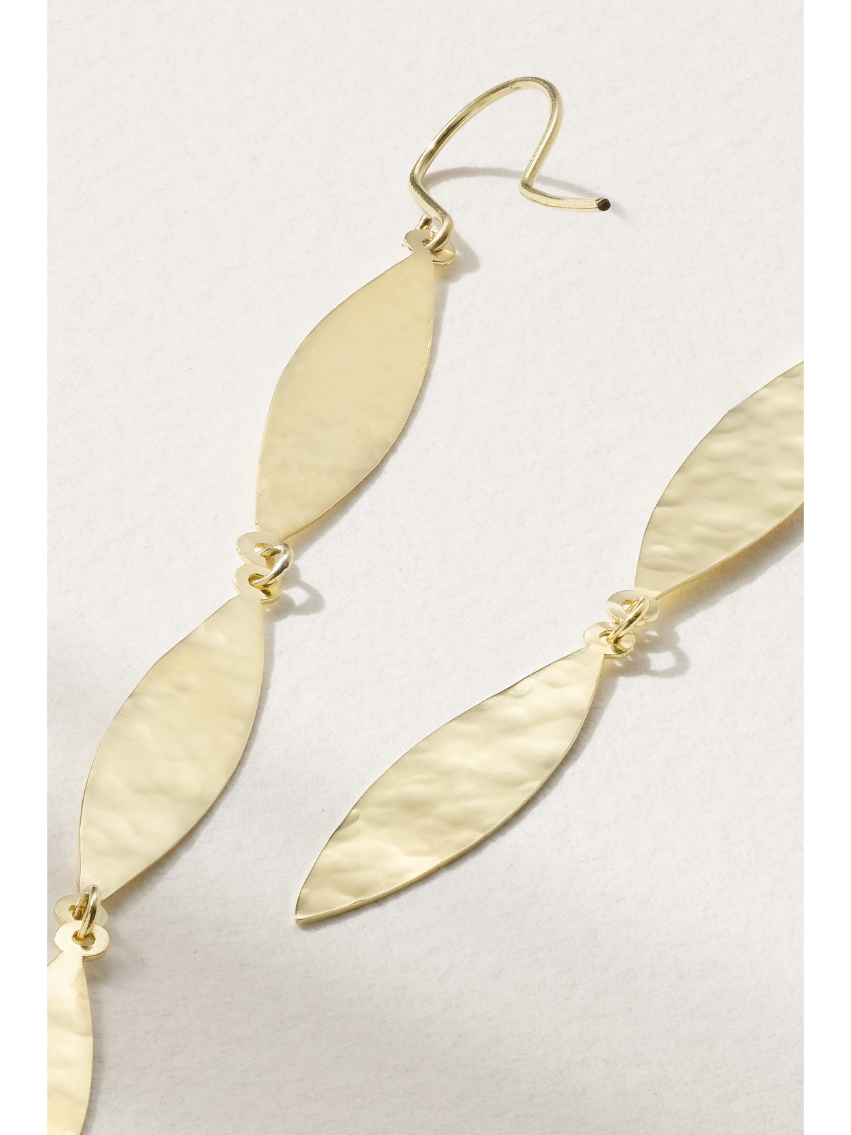 Shop Jennifer Meyer Hammered 18-karat Gold Earrings